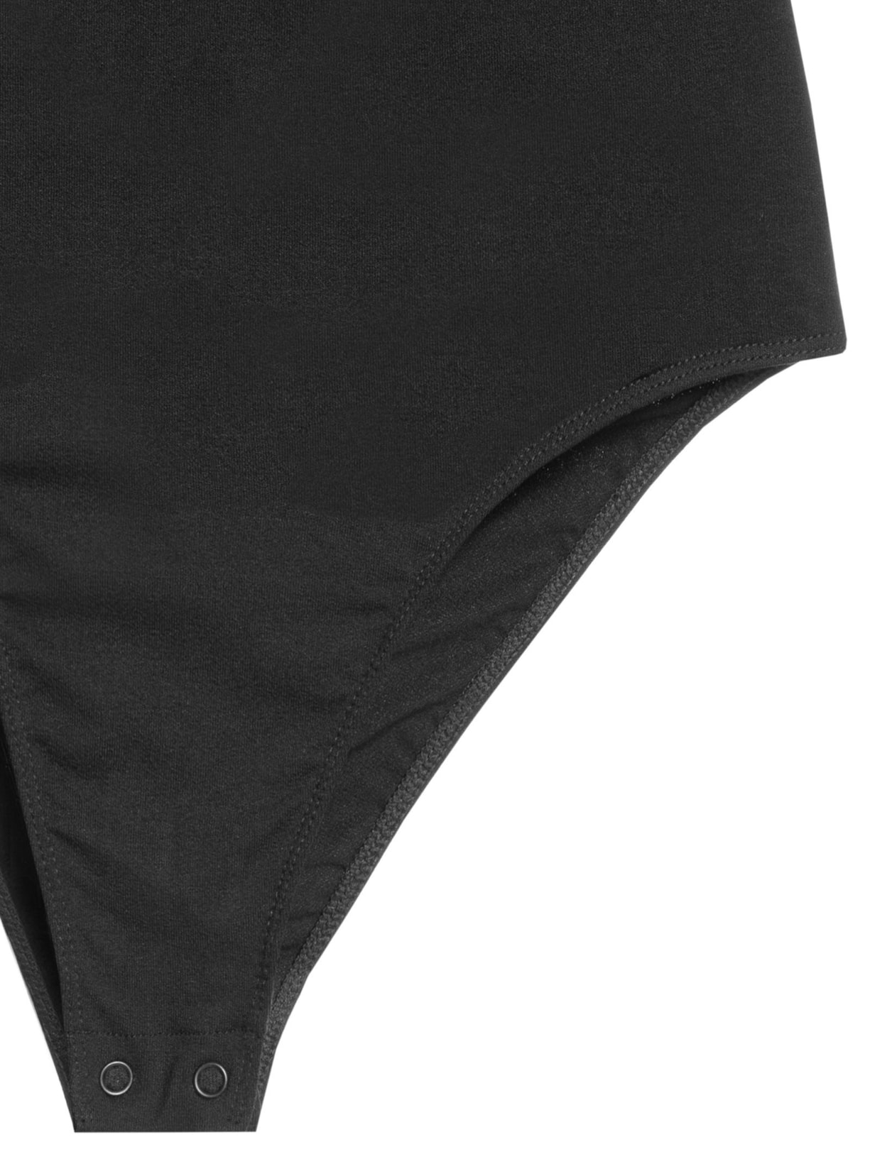 Body Nadador Decote nas Costas Bicolor  Preto Animale