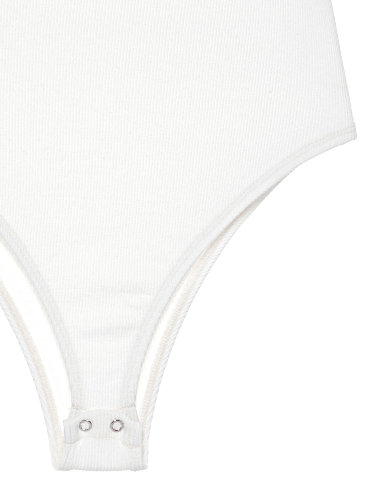 Body Ombro Só Em Malha Canelada Off White '2Essential