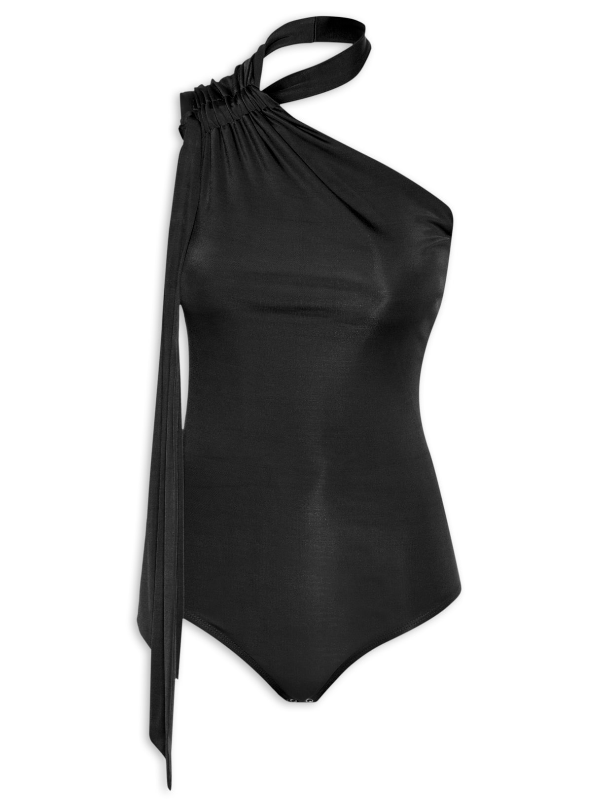 Body Ombro Só Em Malha Com Faixa - Preto