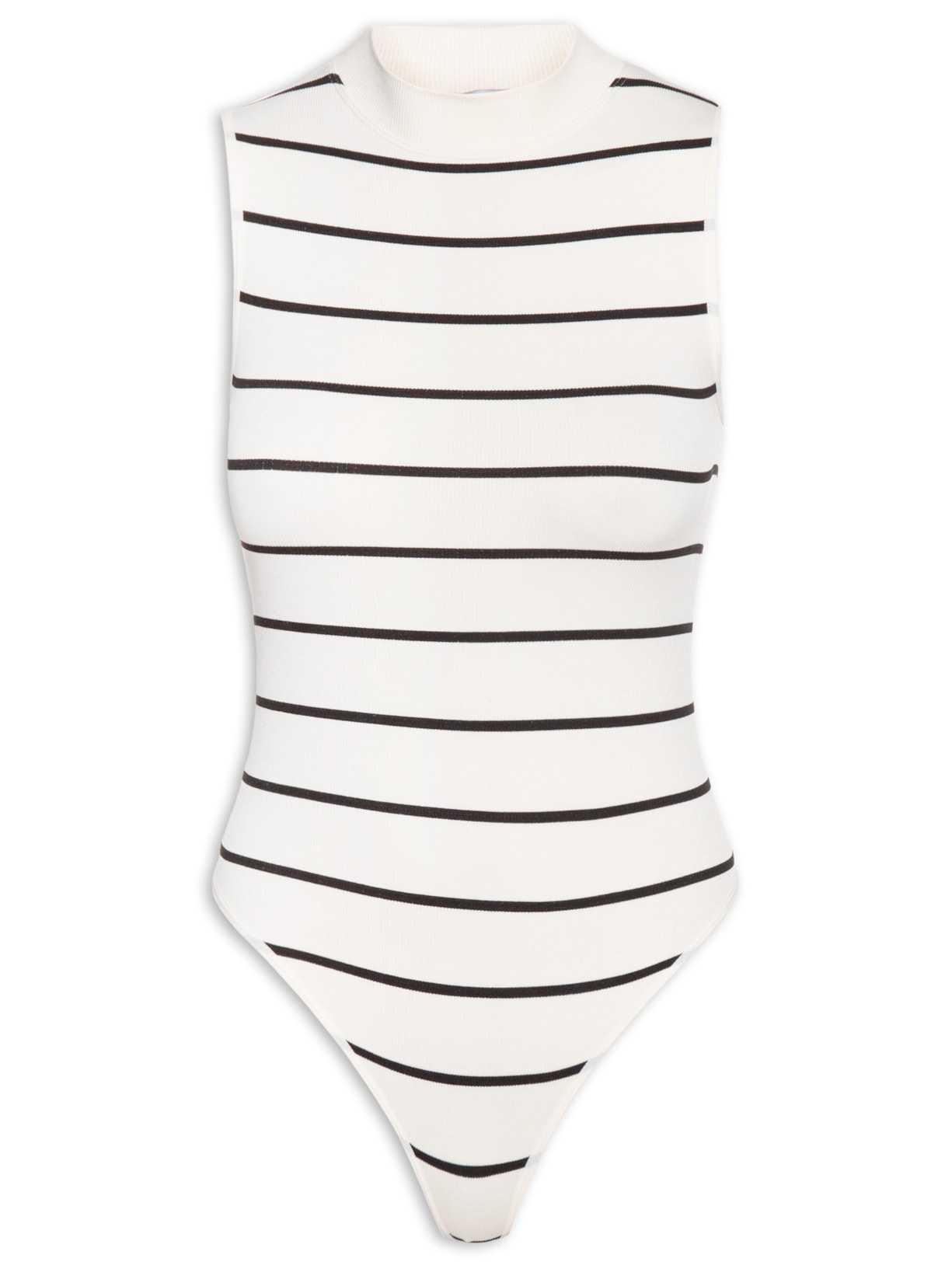 Body Poliamida Gola Alta - Off White