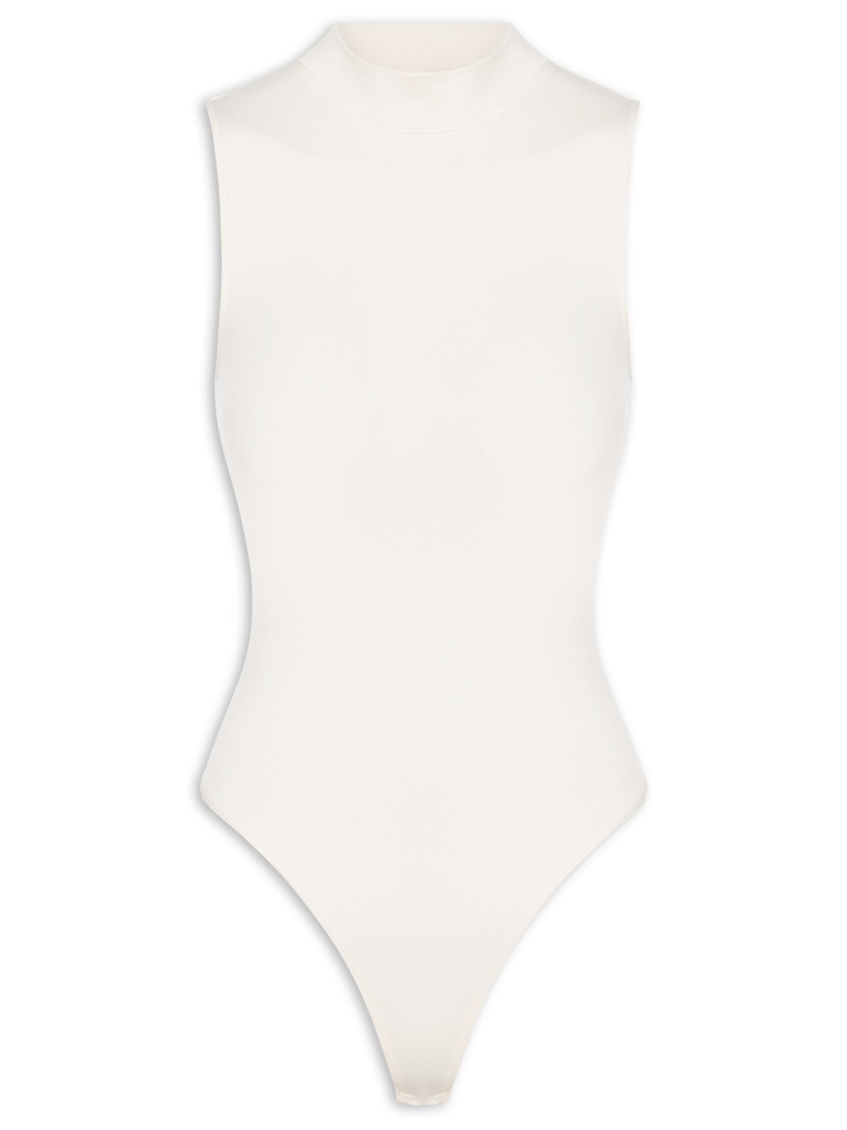 Body Poliamida Gola Alta - Off White