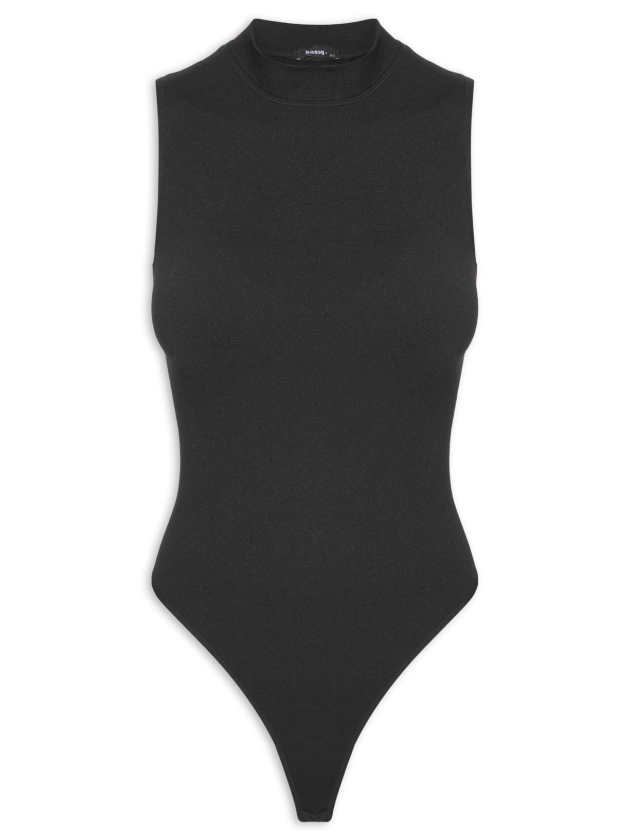 Body Poliamida Gola Alta - Preto