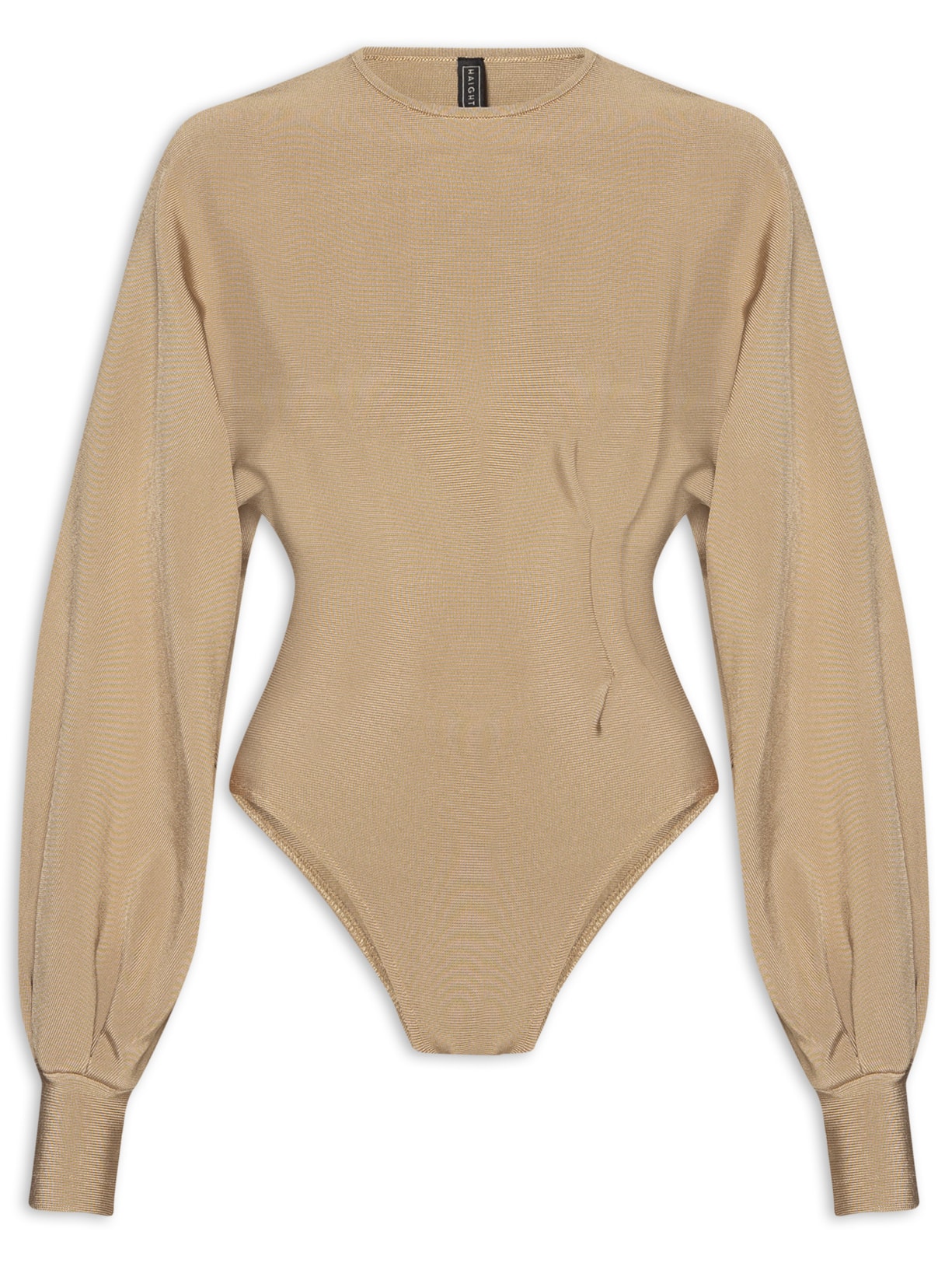 Body Pregas Tricot - Marrom