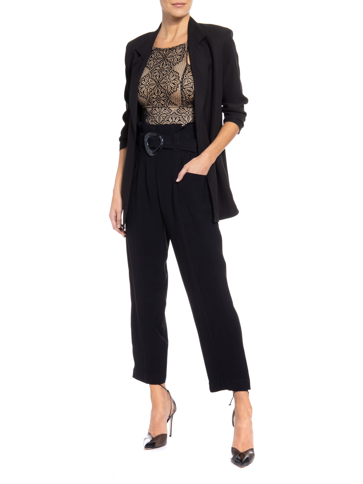 Body Regata Preto Valisere