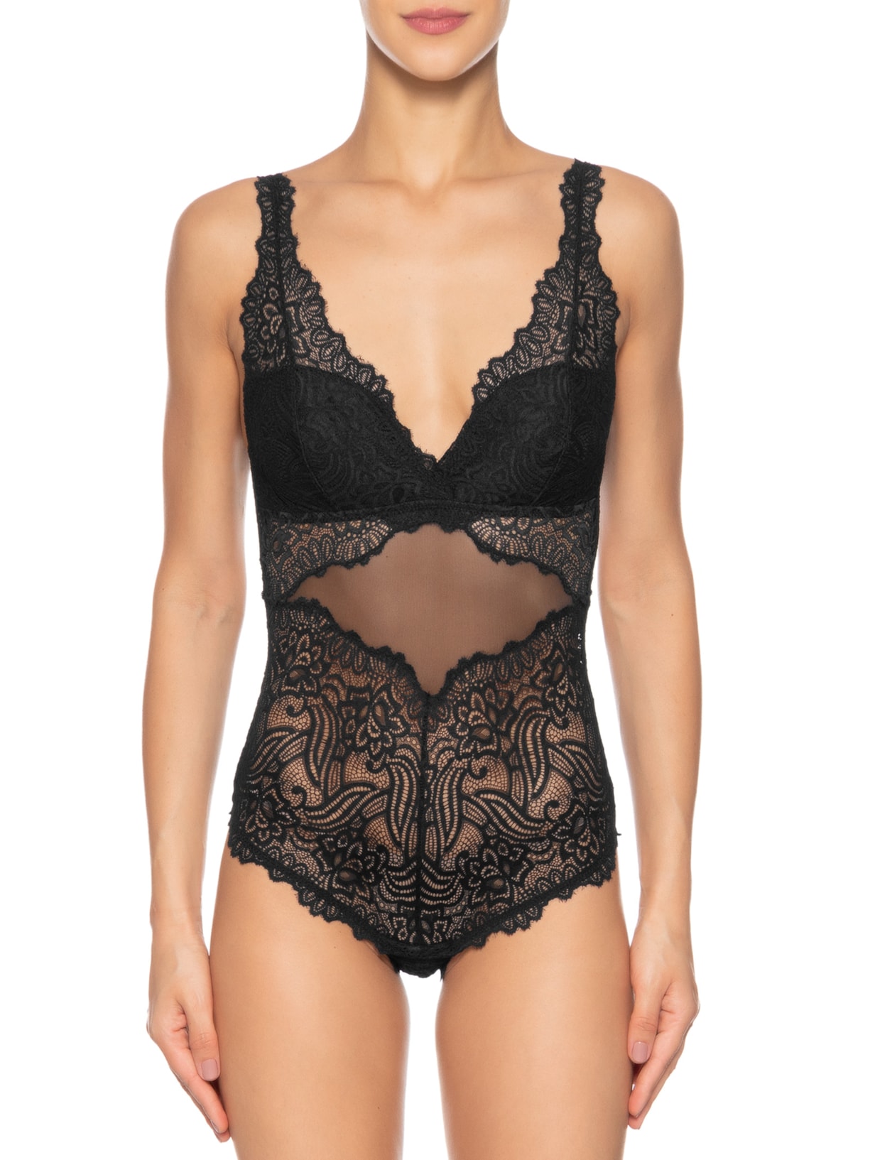 Body Regata Preto Valisere