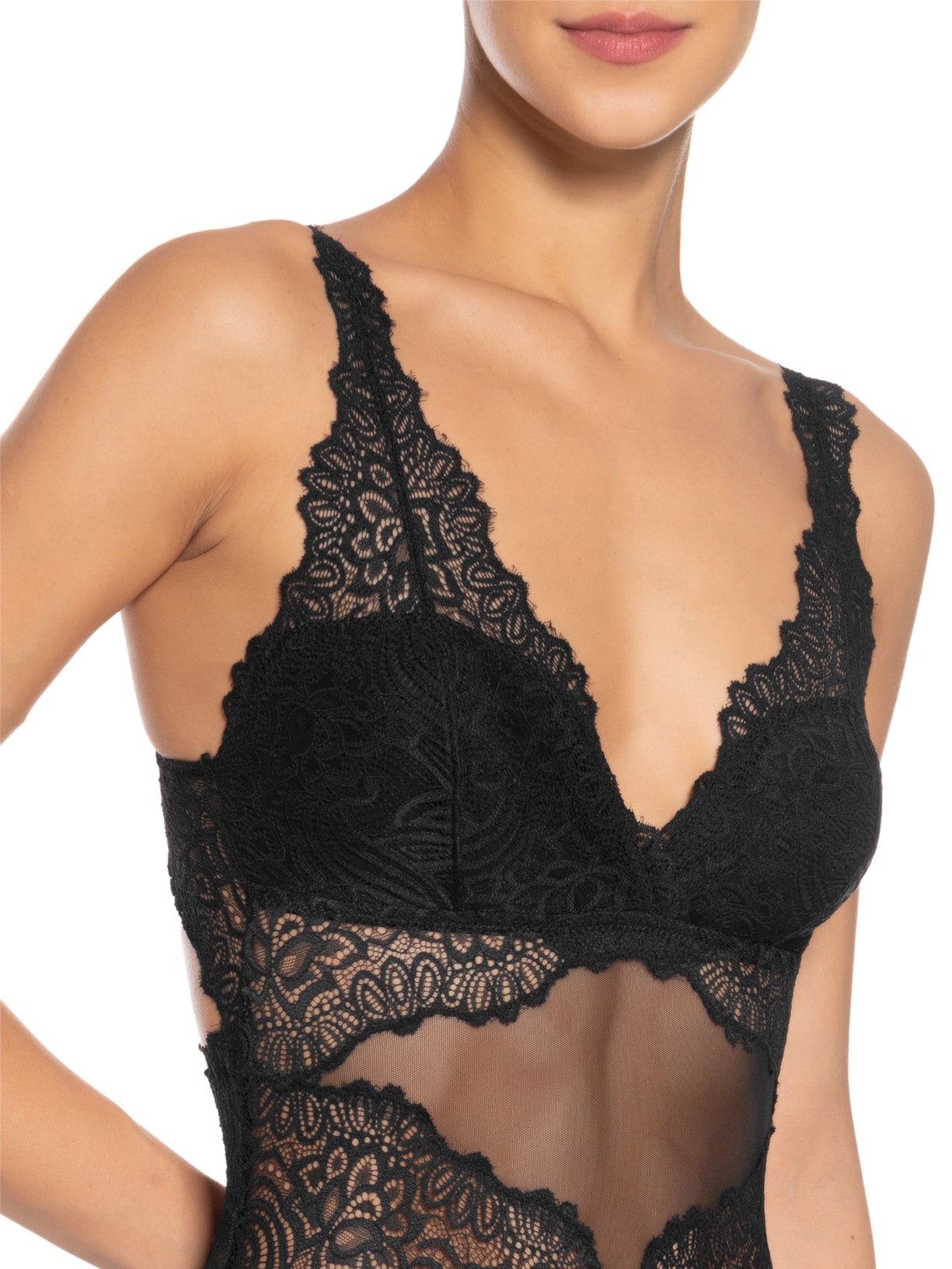 Body Regata Preto Valisere