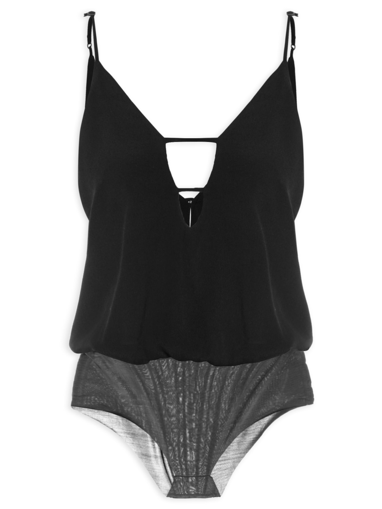 Body Regata Tiras - Preto