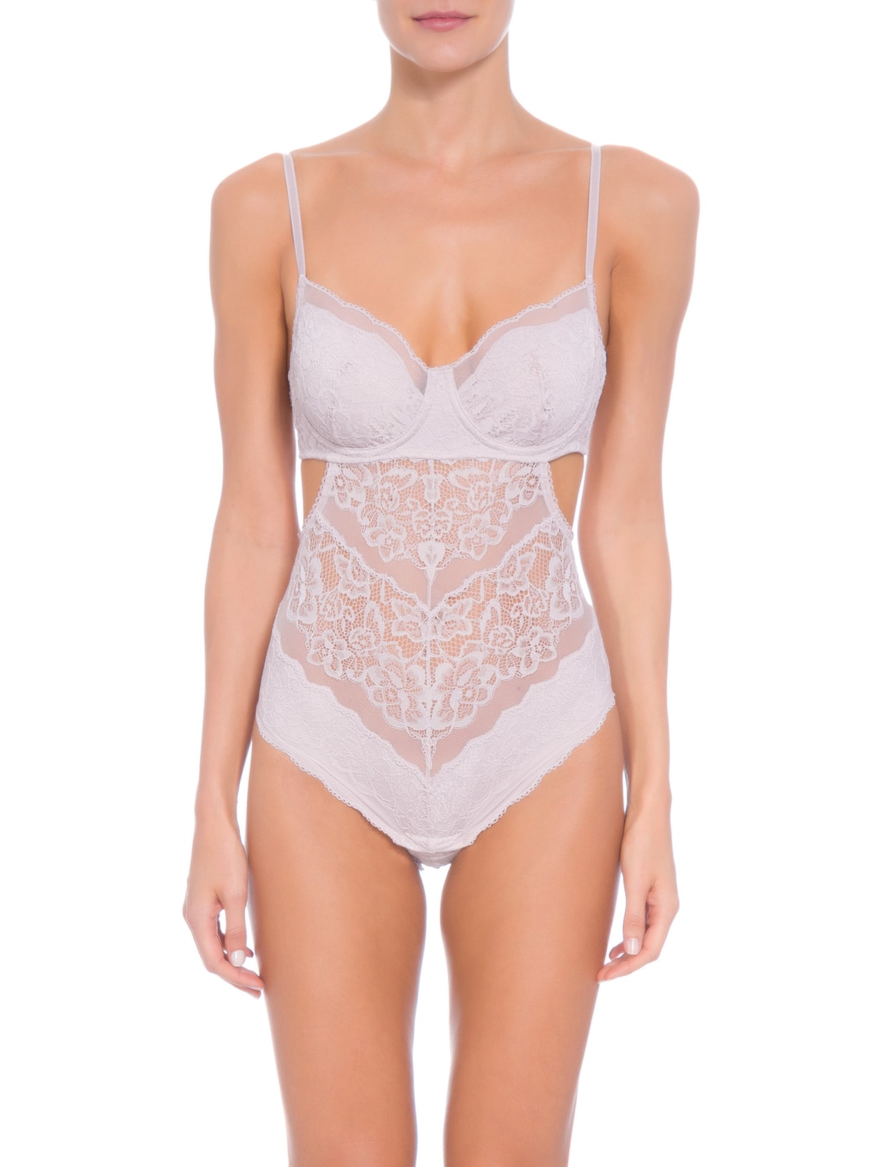 Body Renda Bege Valisere