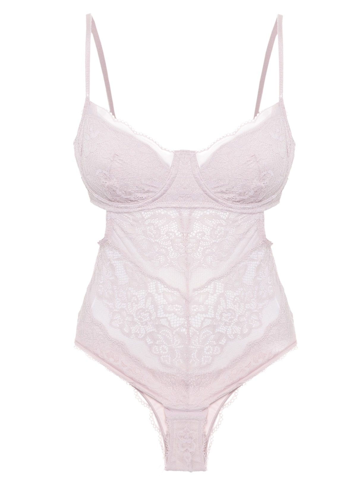 Body Renda Bege Valisere