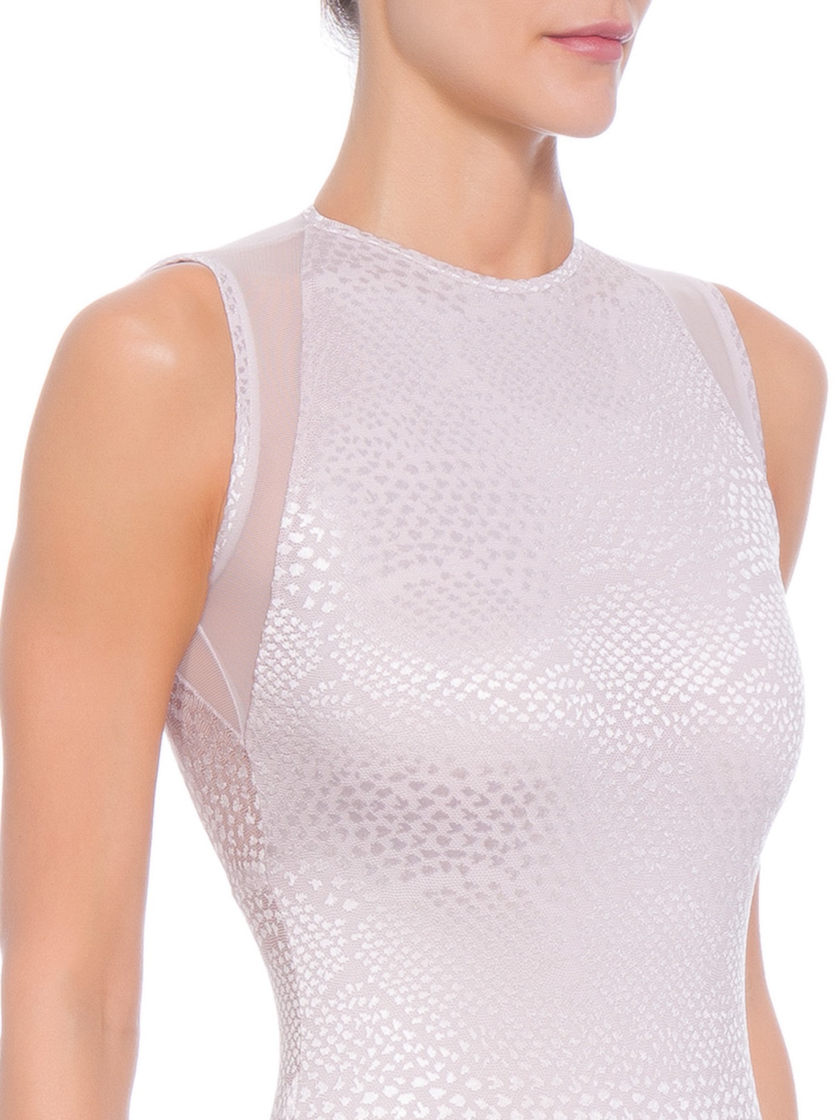 Body Renda Recorte Bege Valisere