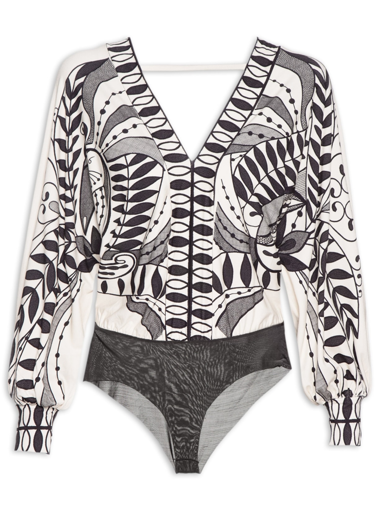 Body Rendeira - Preto