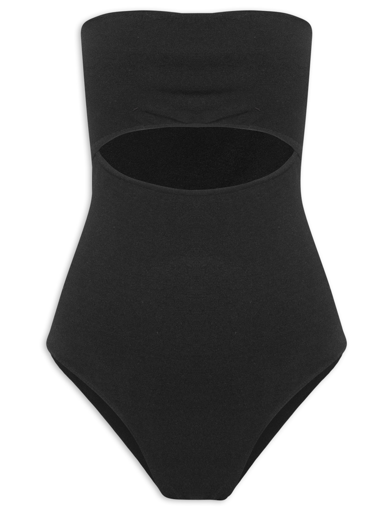 Body Sem Alça E Cut - Preto