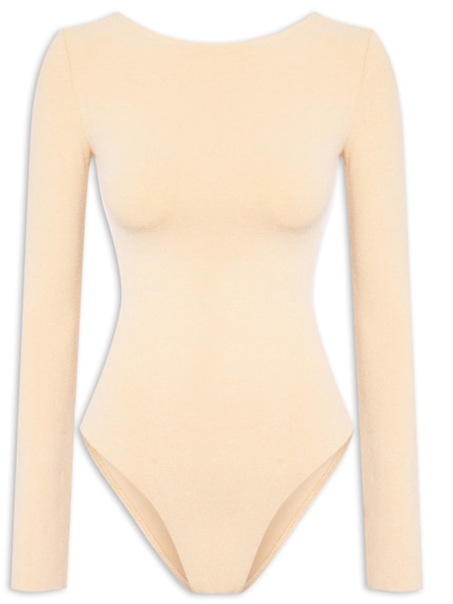 Body Sponge Detalhe Costas Nina - Bege