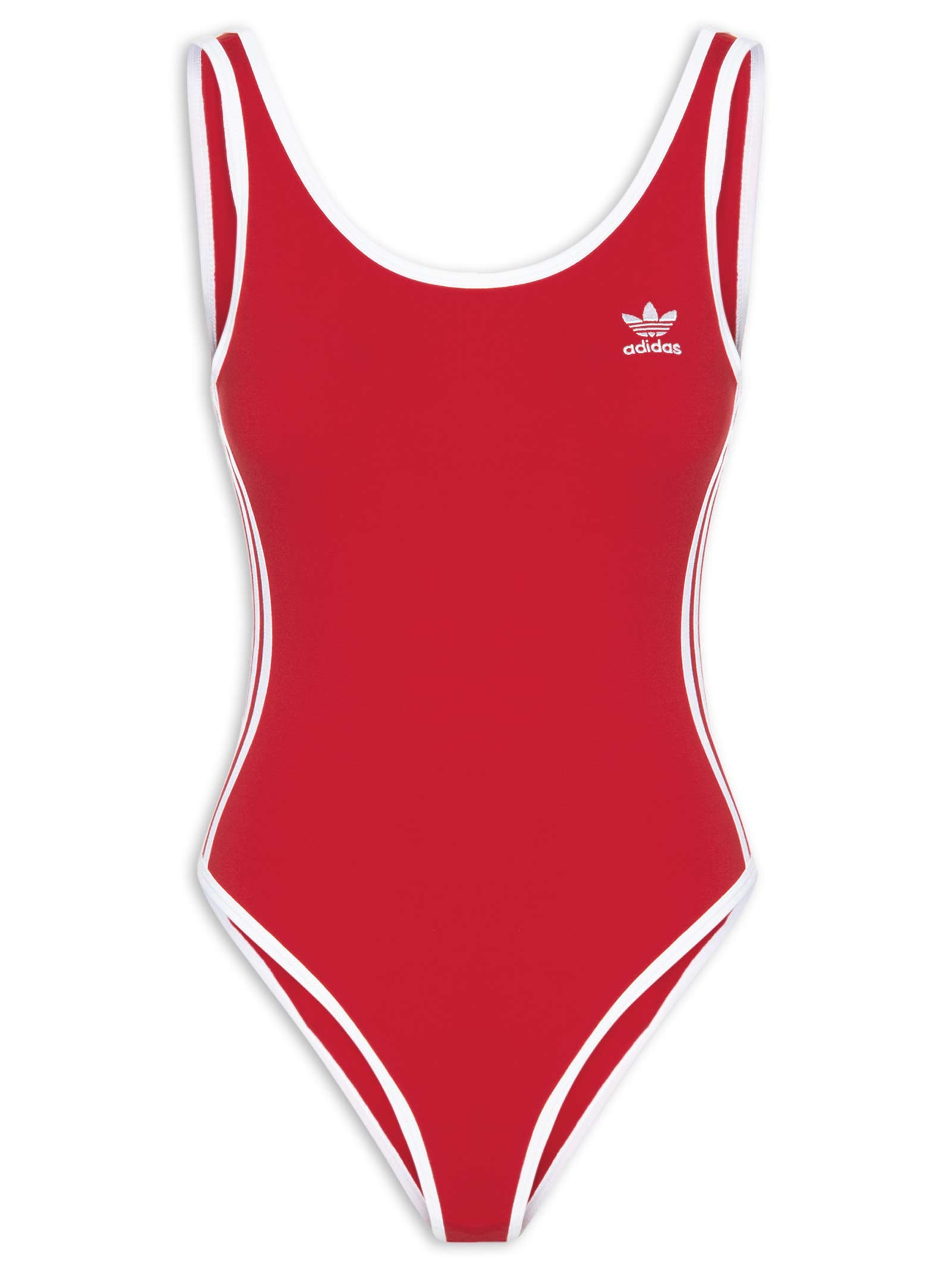 Adidas Originals - Body Top 3s - Vermelho