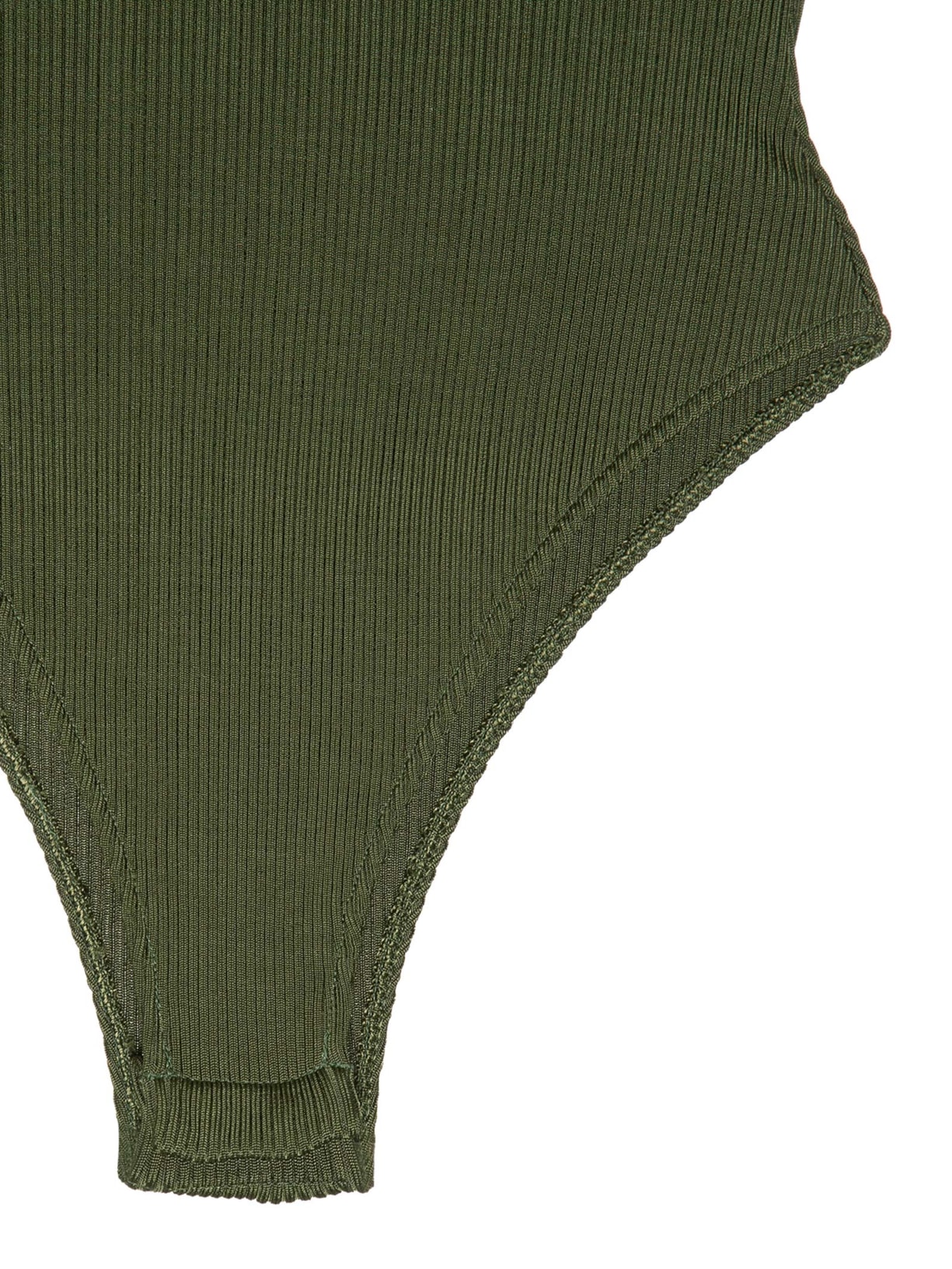 Body Tricot Detalhe Nadador Verde Dress To