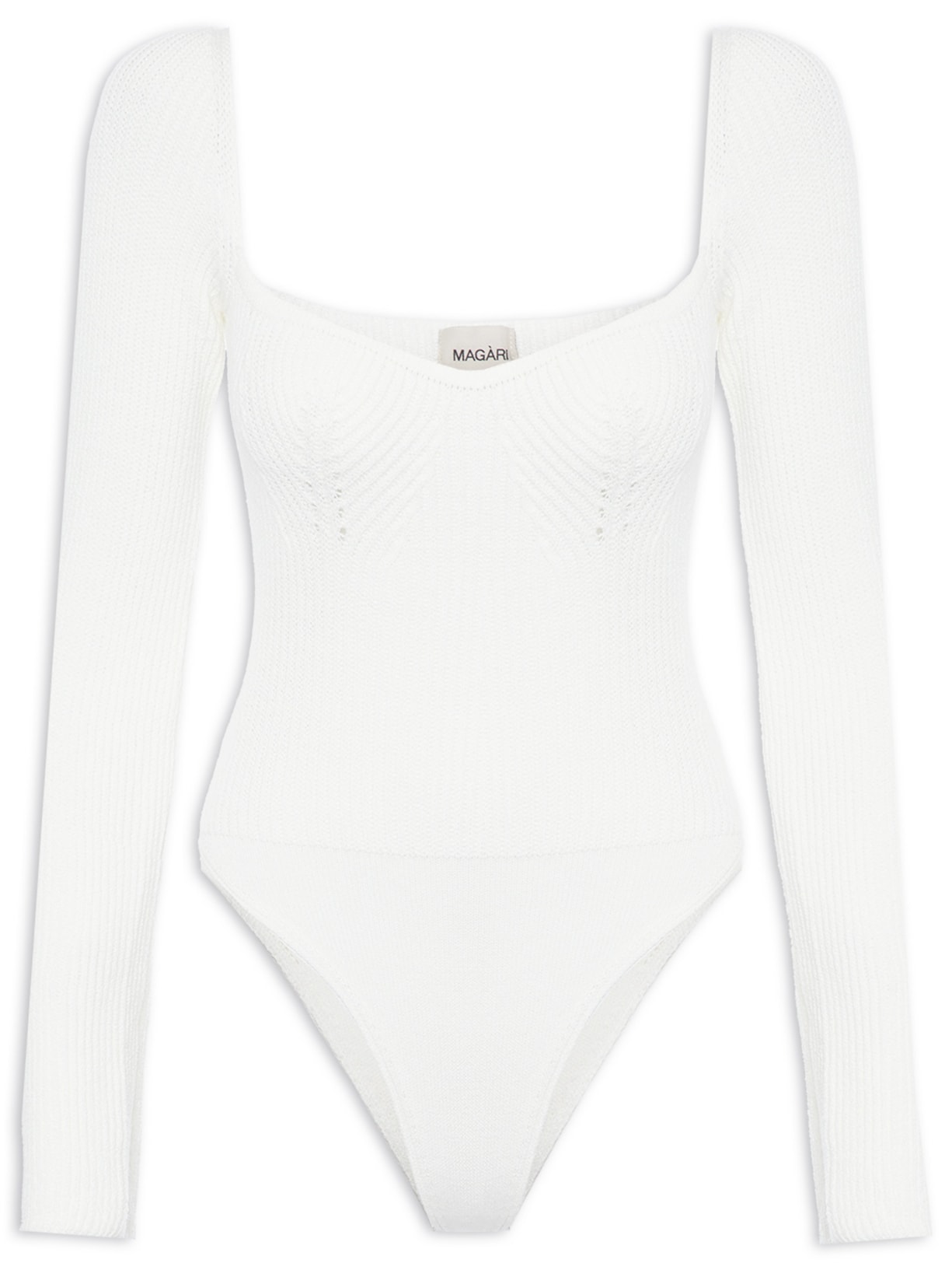 Body Tricot Manga Comprida - Off White