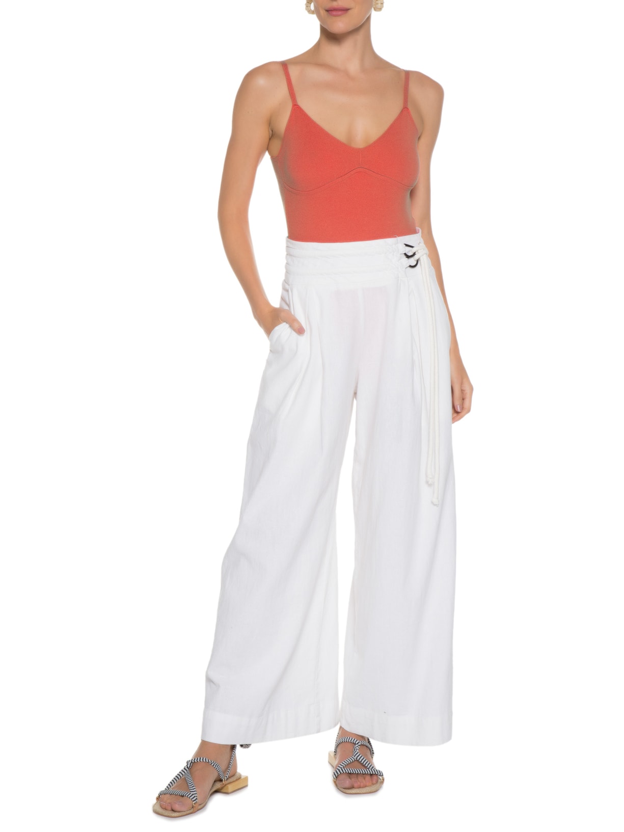 Body Tricot Recorte Bust Vermelho Dress To