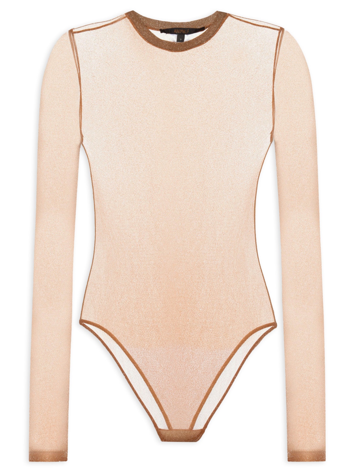 Body Tule Lurex Color - Marrom