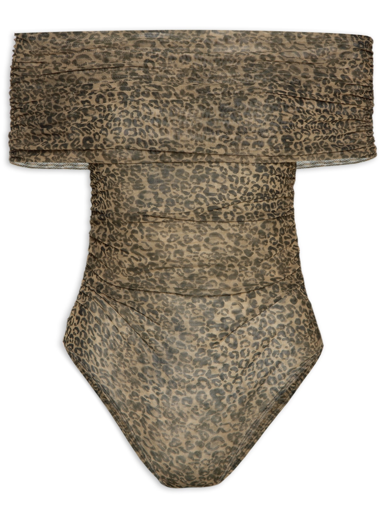 Body Tule Pala Onça - Animal Print