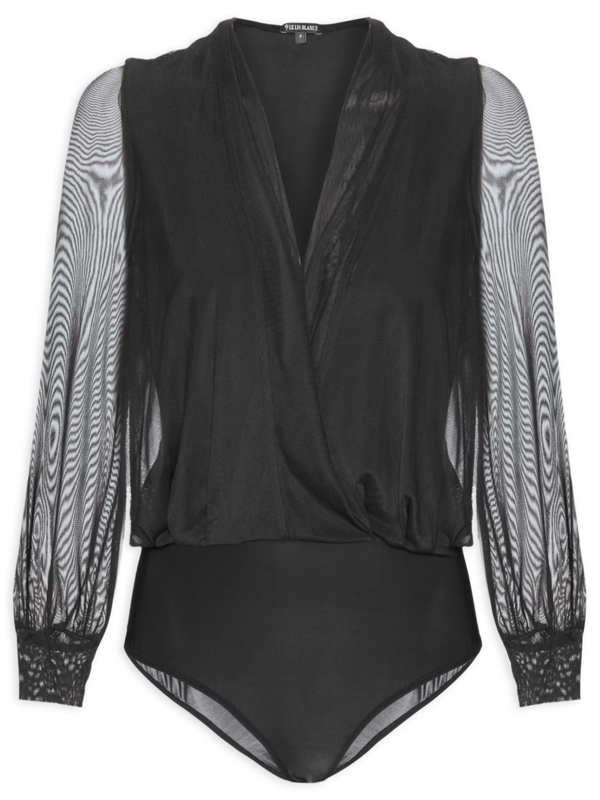 Body Zuzu Manga Longa - Preto