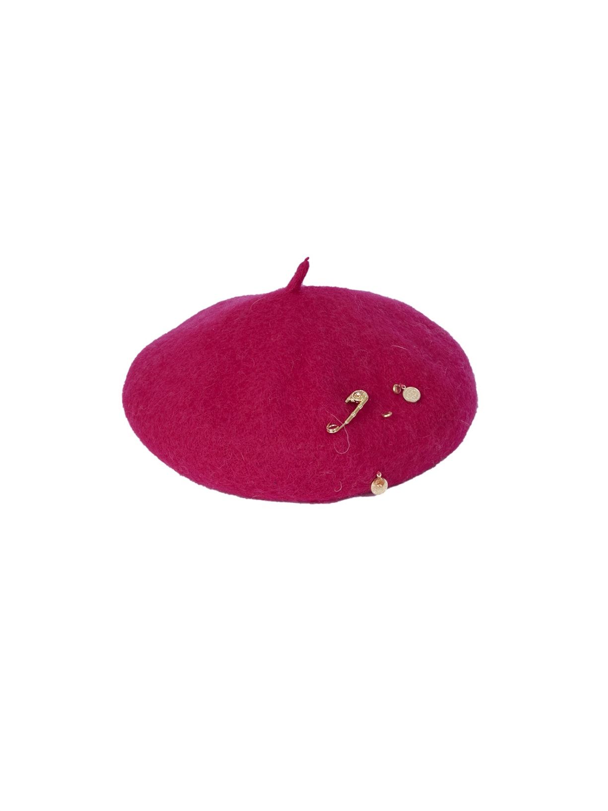 Boina Com Alfinete E Cristais - Pink