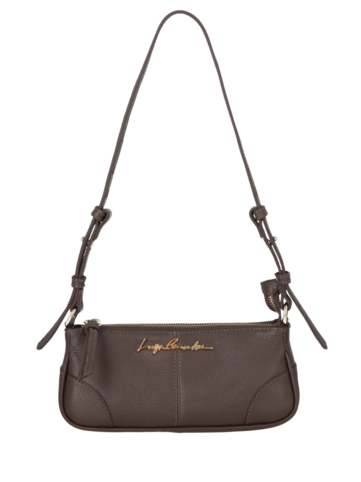 Bolsa Baguete Feminina Pequena Marrom Luiza Barcelos