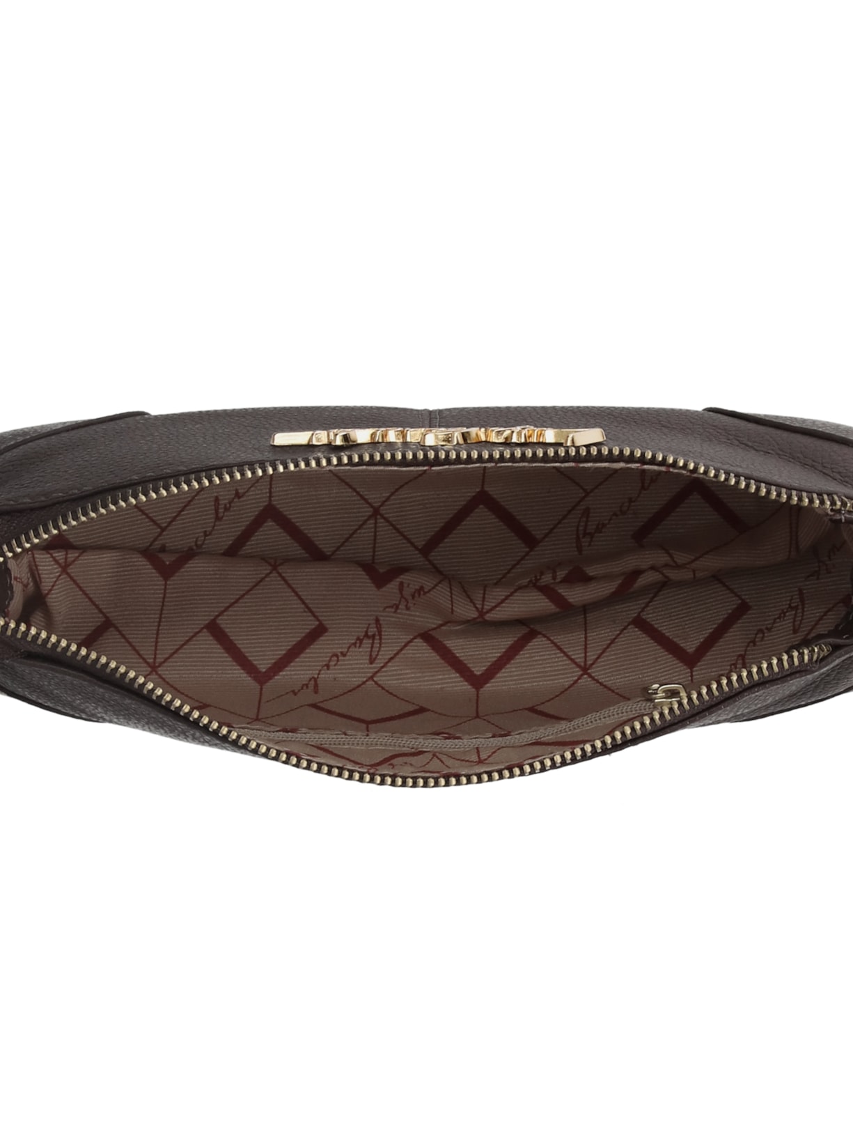 Bolsa Baguete Feminina Pequena Marrom Luiza Barcelos