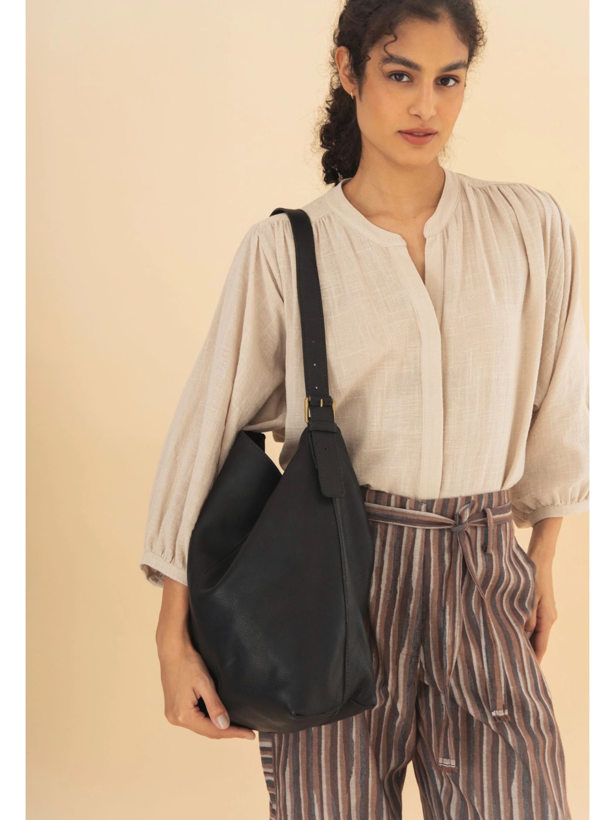 Bolsa Barcelona Preta Cabana Crafts