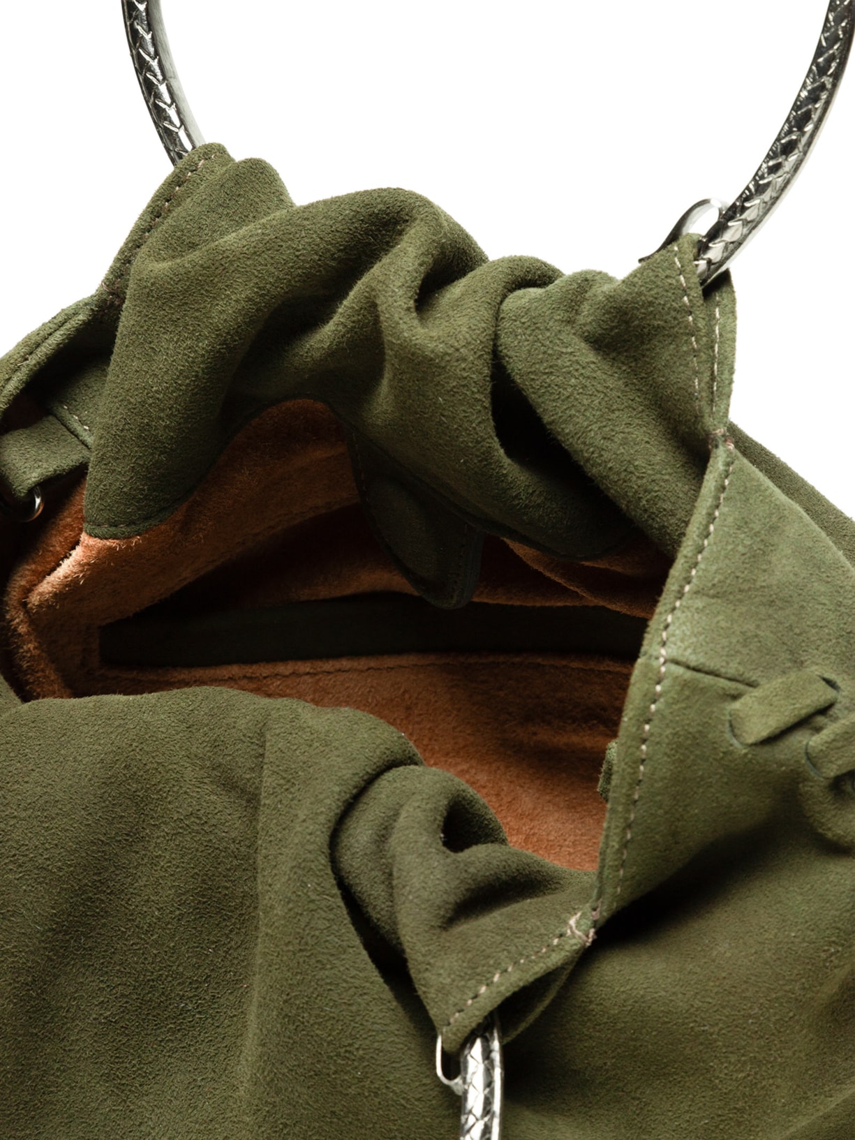 Bolsa De Chamois Mini Metal Snake Verde Animale