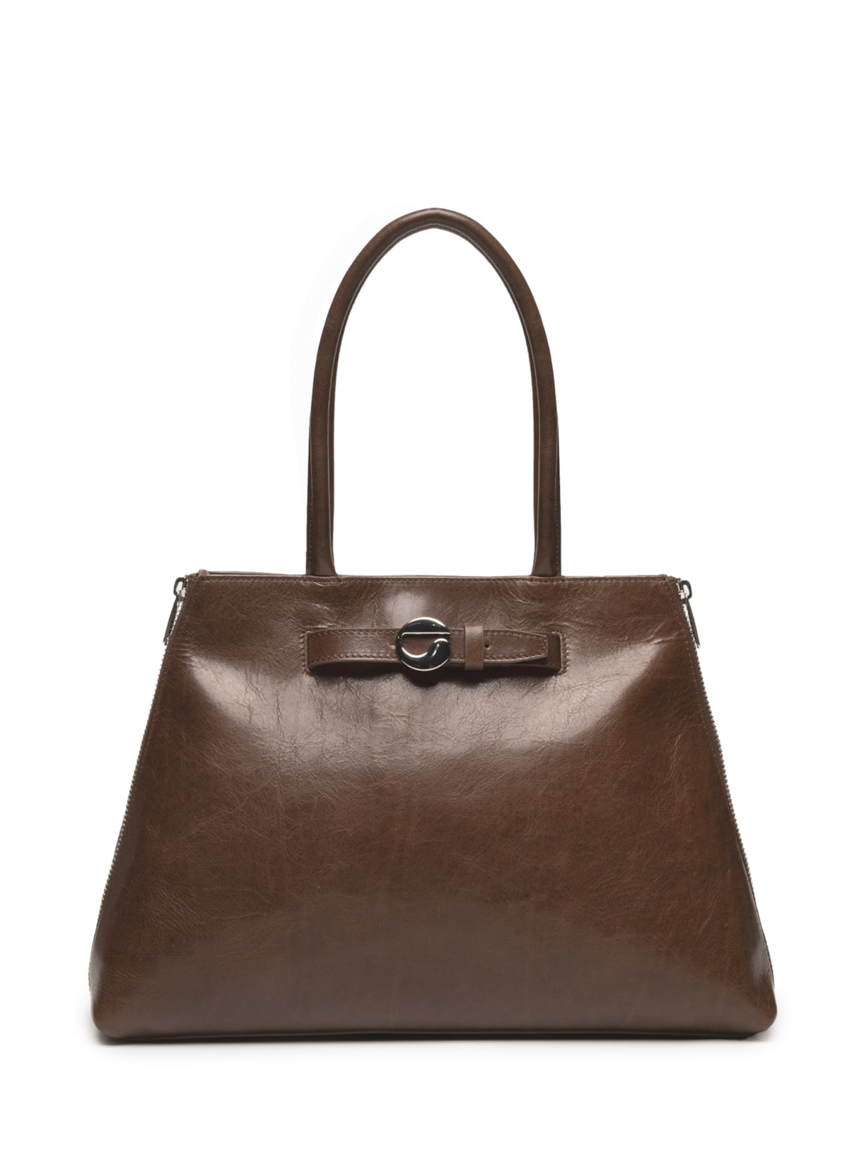 Bolsa De Mão Feminina Data Bag - Marrom