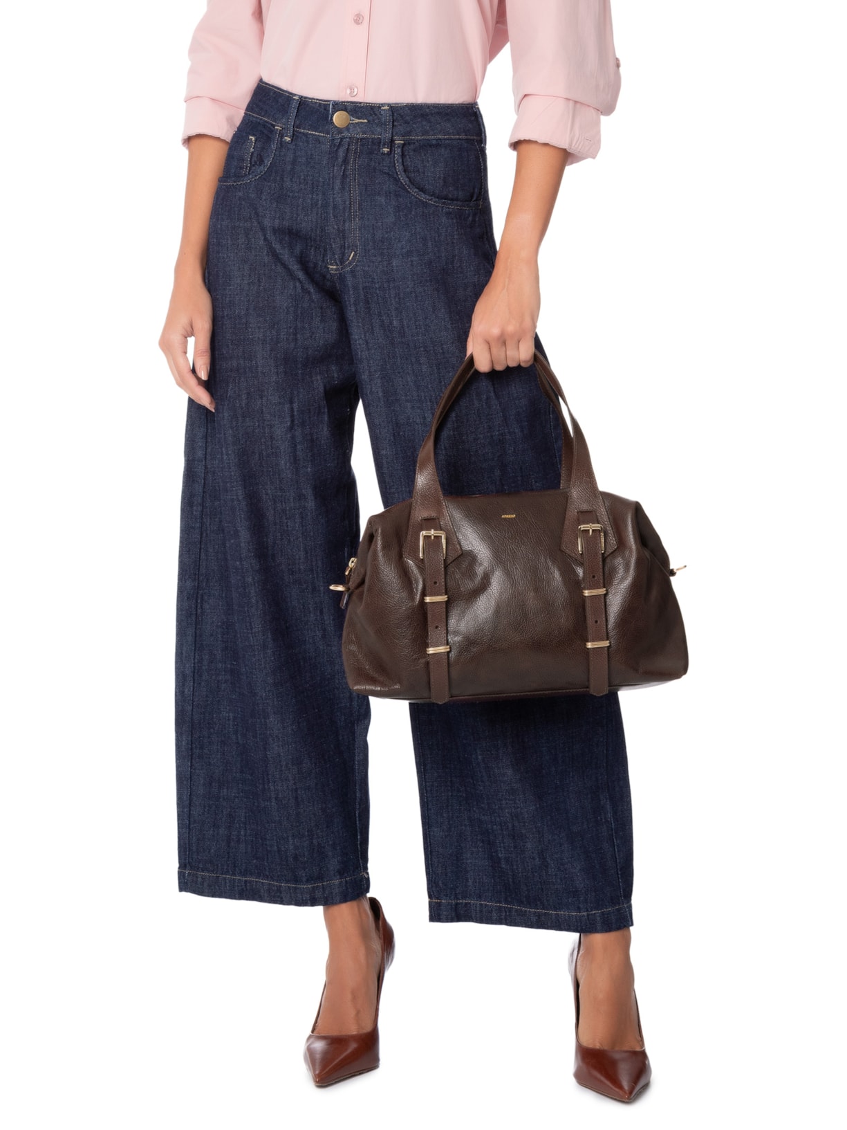 Bolsa De Mão Feminina Marrom Arezzo