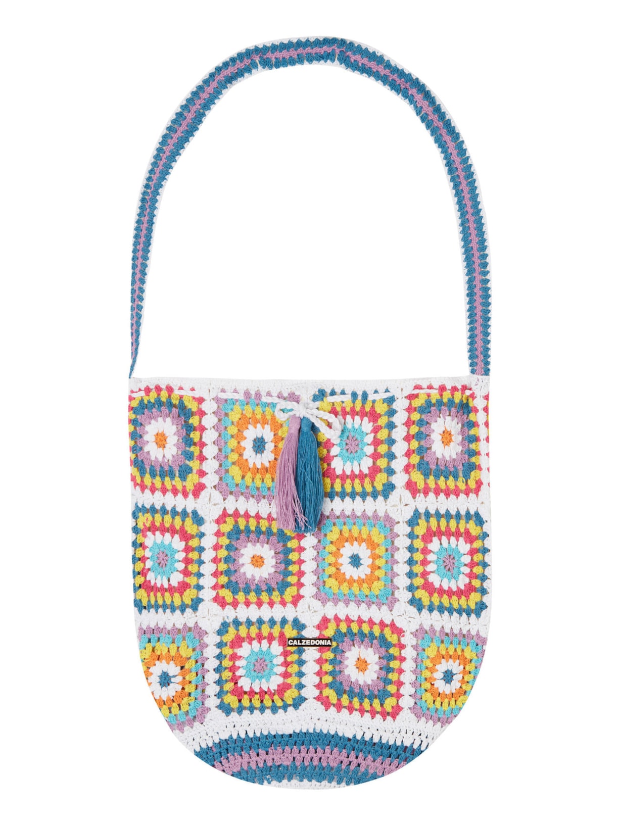 Bolsa De Praia Em Crochê - Branco