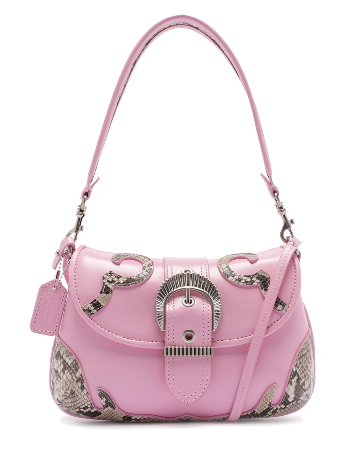 Bolsa Feininina Shoulder Texas Couro - Rosa