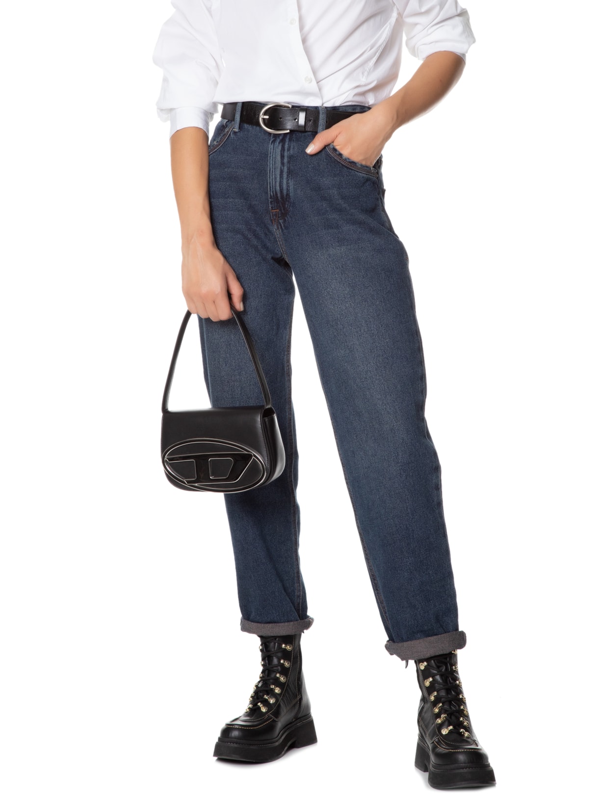 Bolsa Feminina 1Dr Crossbody Preto Diesel