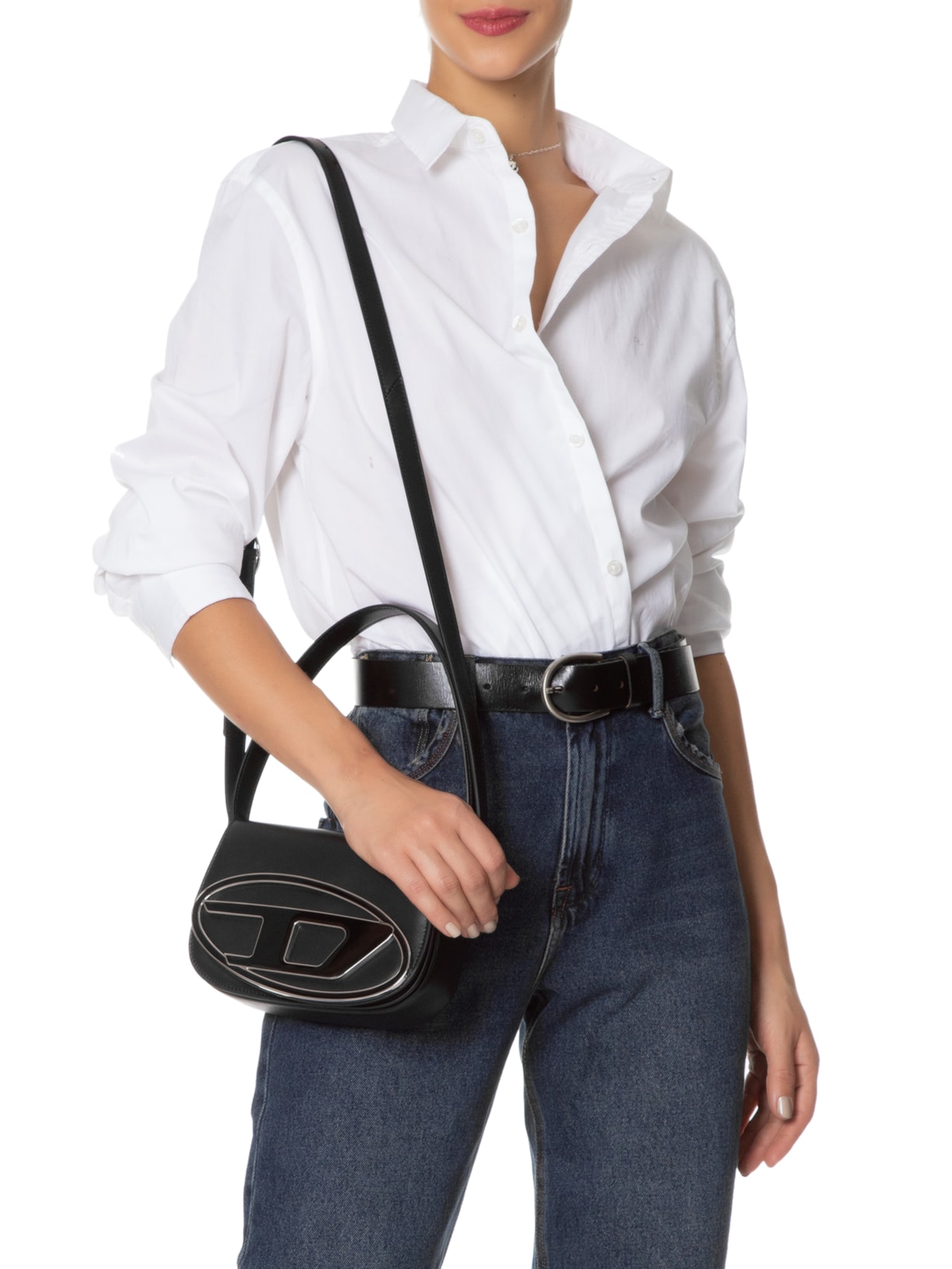 Bolsa Feminina 1Dr Crossbody Preto Diesel