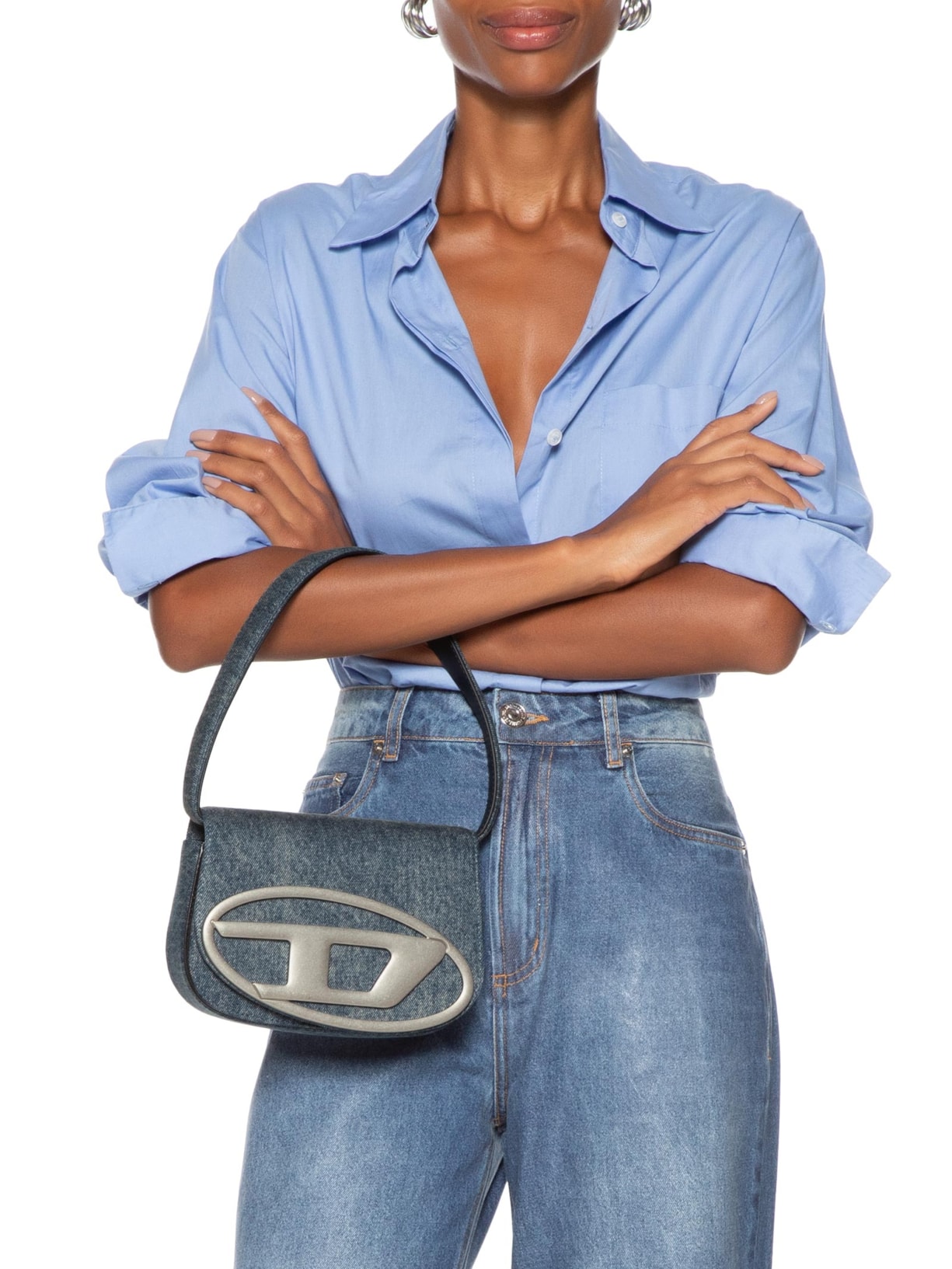 Bolsa Feminina 1DR Shoulder Bag Azul Diesel