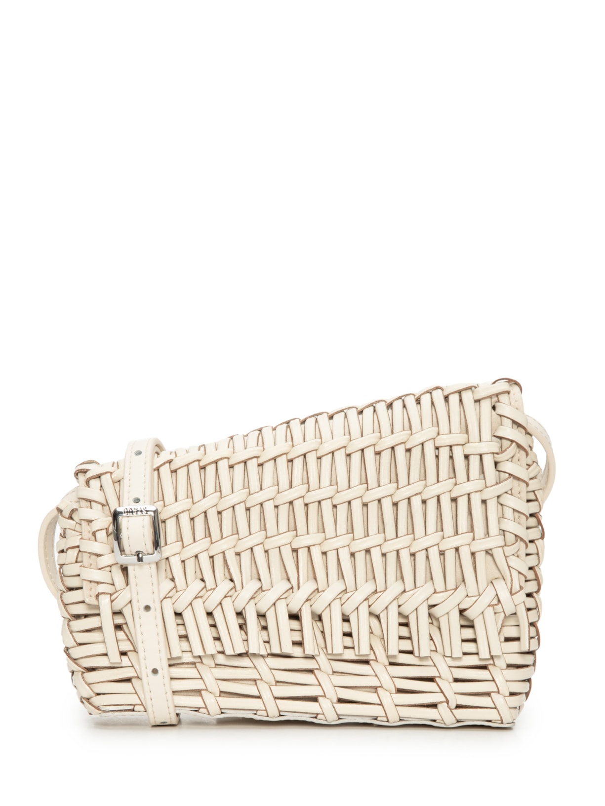 Bolsa Feminina Acute Woven Crossbody Bag Cream - Off White
