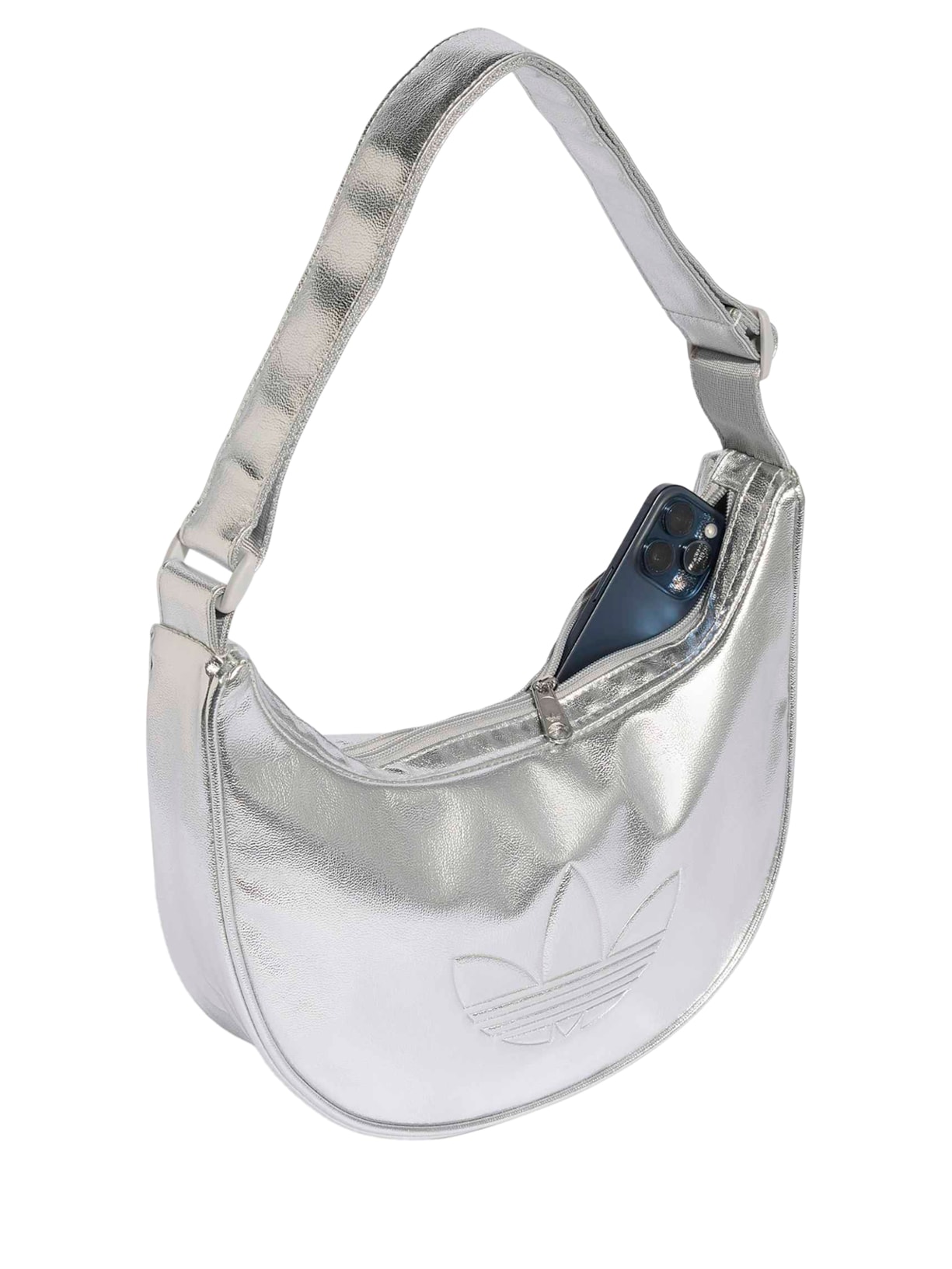 Bolsa Feminina Adicolor Metálica Prateado Adidas Originals