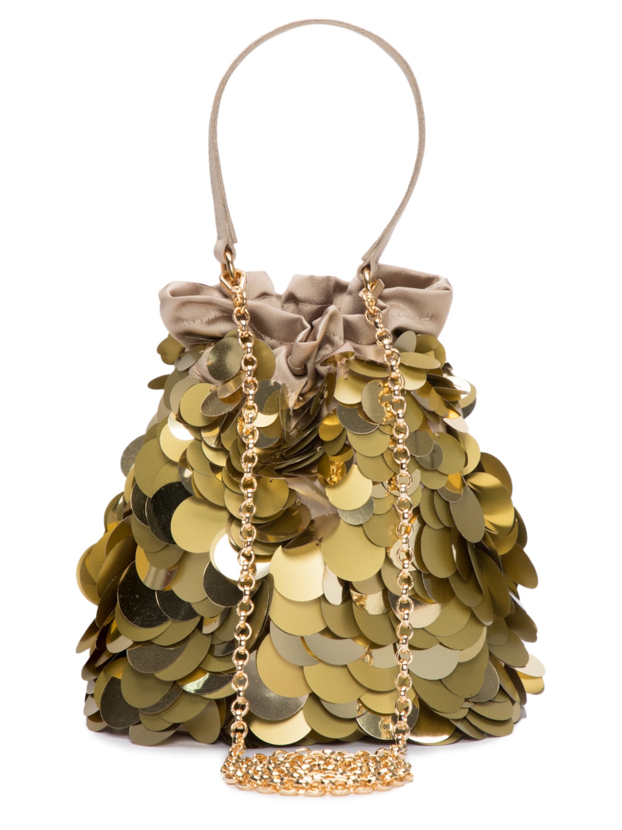 Bolsa Feminina Afrodite Bordada - Dourado