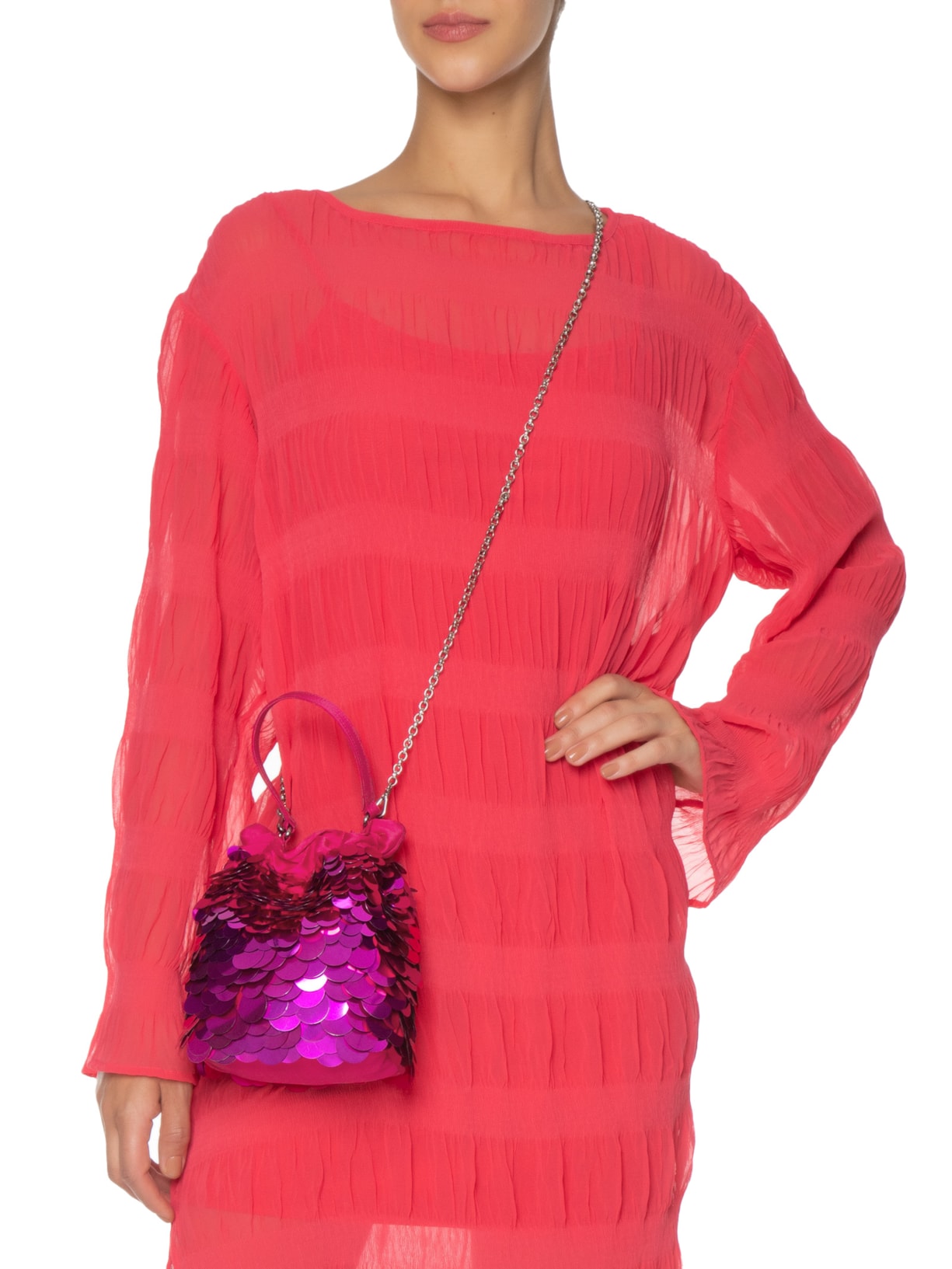 Bolsa Feminina Afrodite Bordada Rosa Glorinha Paranaguá