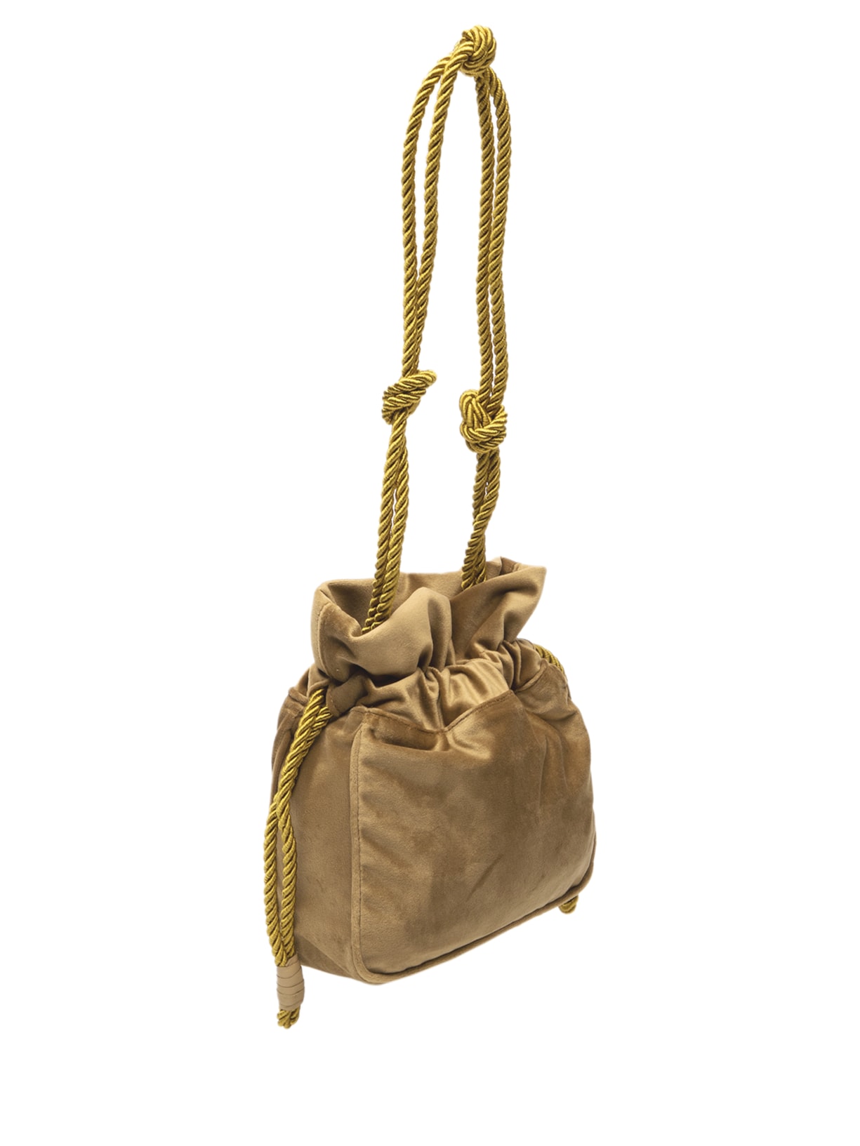 Bolsa Feminina Agnes Veludo Marrom Glorinha Paranaguá