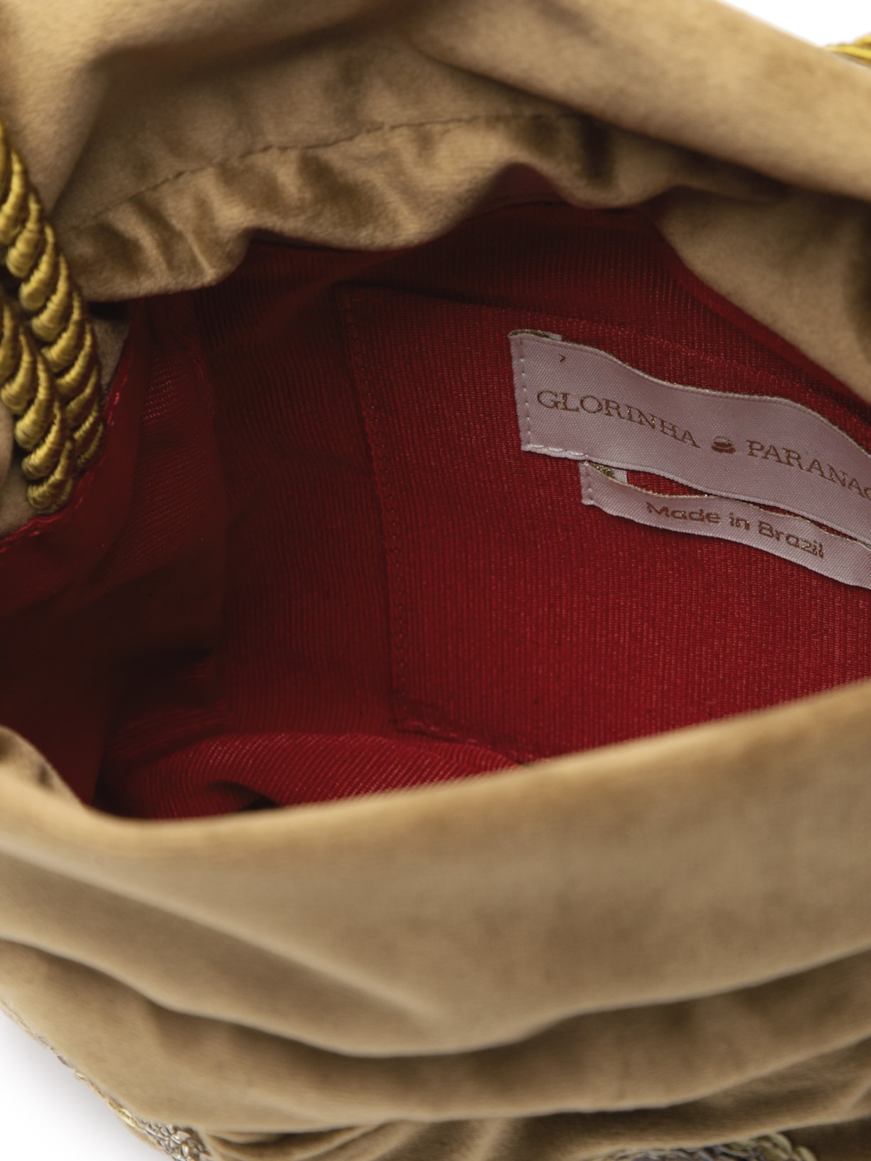 Bolsa Feminina Agnes Veludo Marrom Glorinha Paranaguá