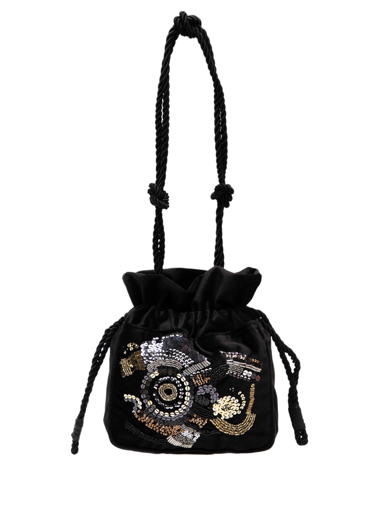 Bolsa Feminina Agnes Veludo - Preto