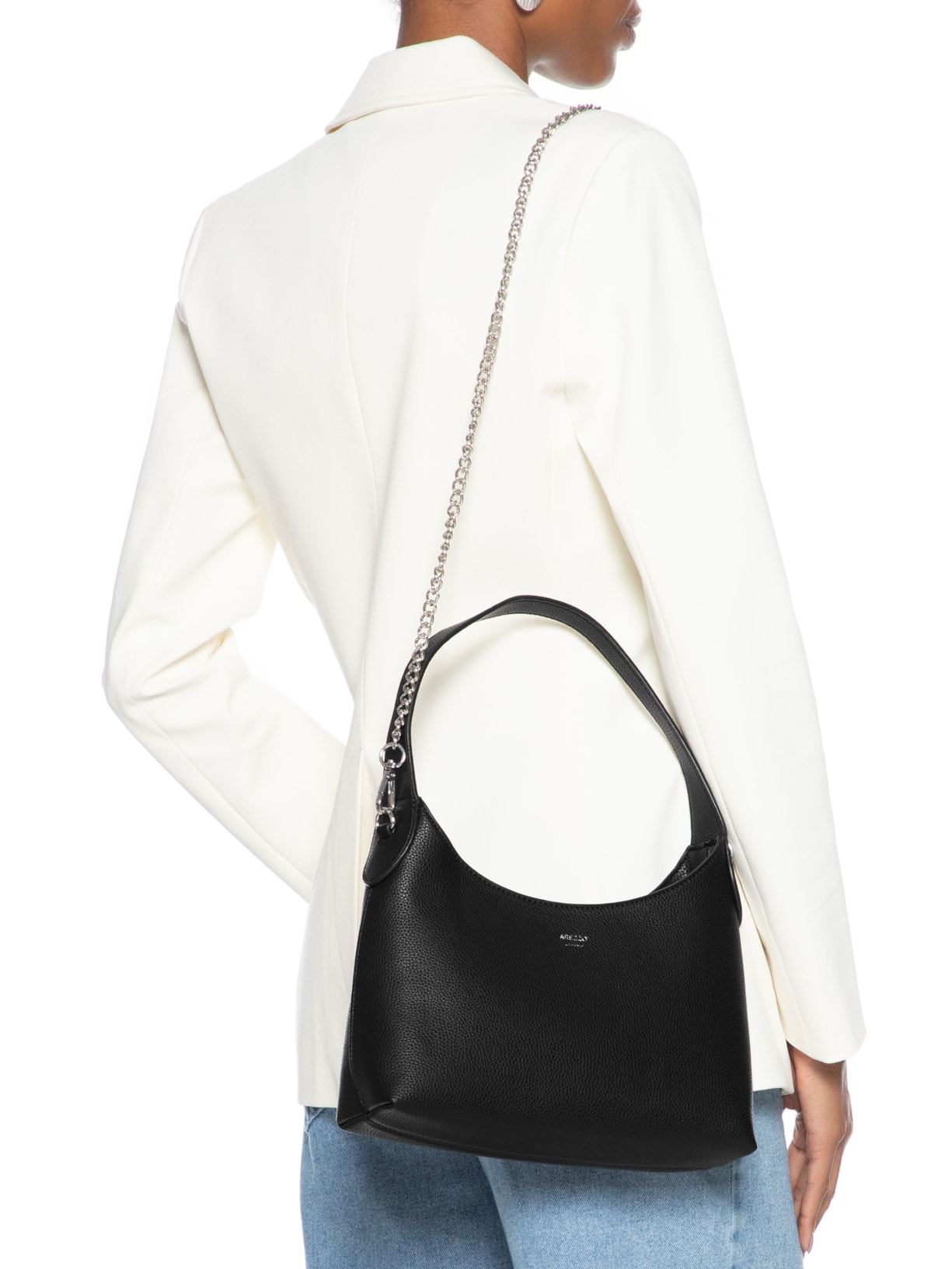 Bolsa Feminina Alça Corrente Grande Preto Arezzo