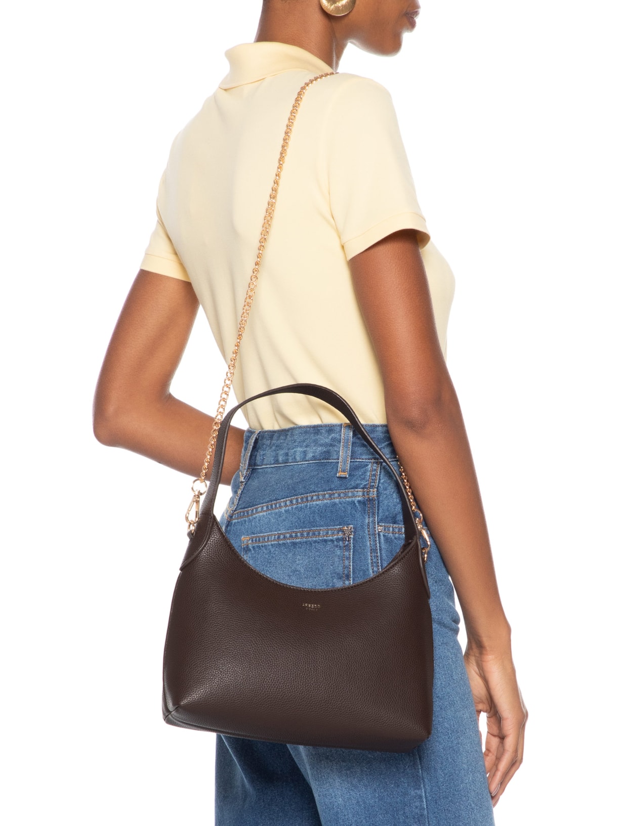 Bolsa Feminina Alça Corrente Marrom Arezzo