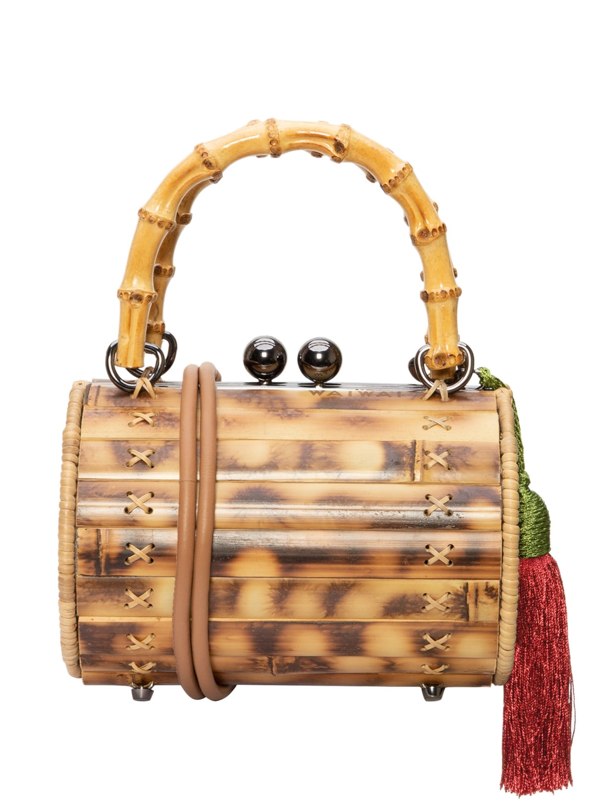 Bolsa Feminina Alix Onix Bambu Bag - Marrom