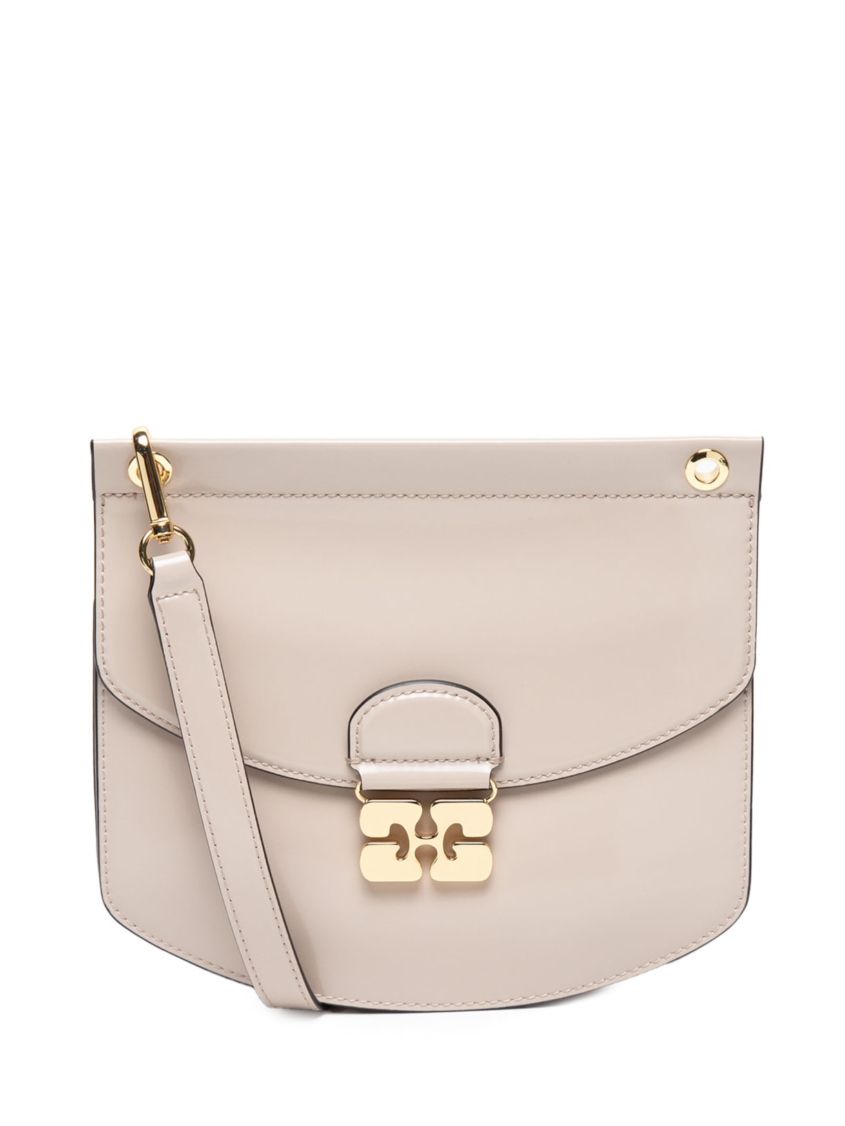 Bolsa Feminina Apo-G Média Patent - Bege