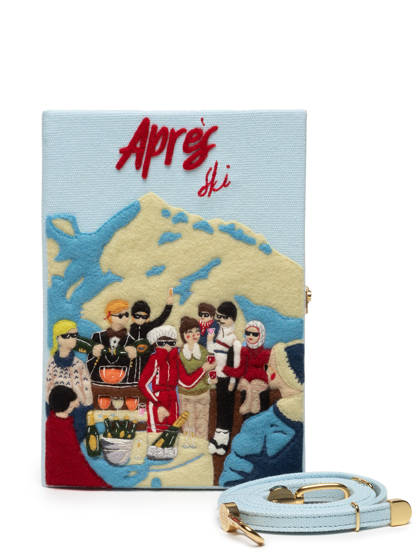 ⑪ 巾着 Disney Midsummer Night's Paris Olympia Le-Tan - Bolsa Feminina Aprés Ski Strapped - Azul