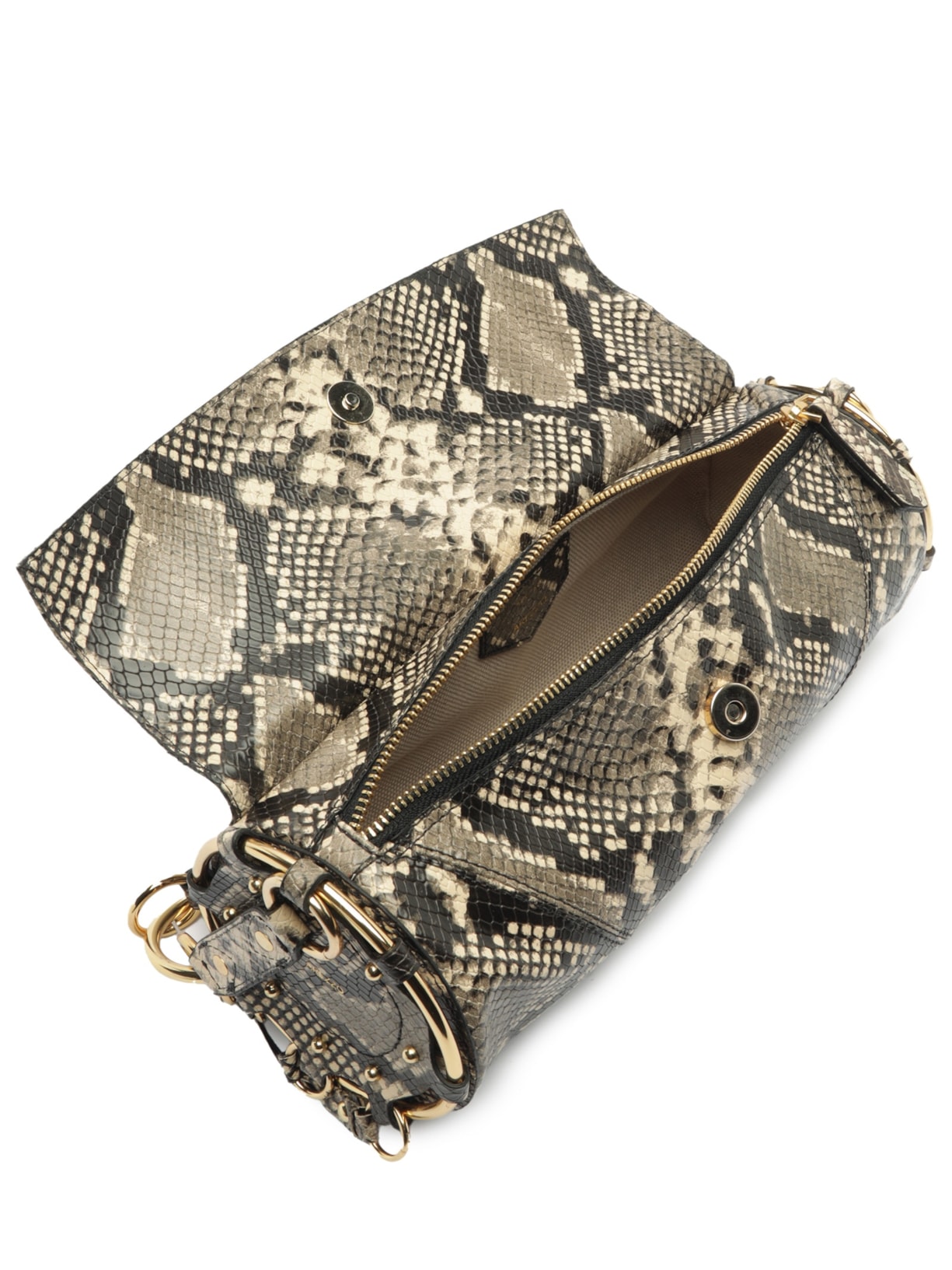 Bolsa Feminina Argolas Animal Print Arezzo
