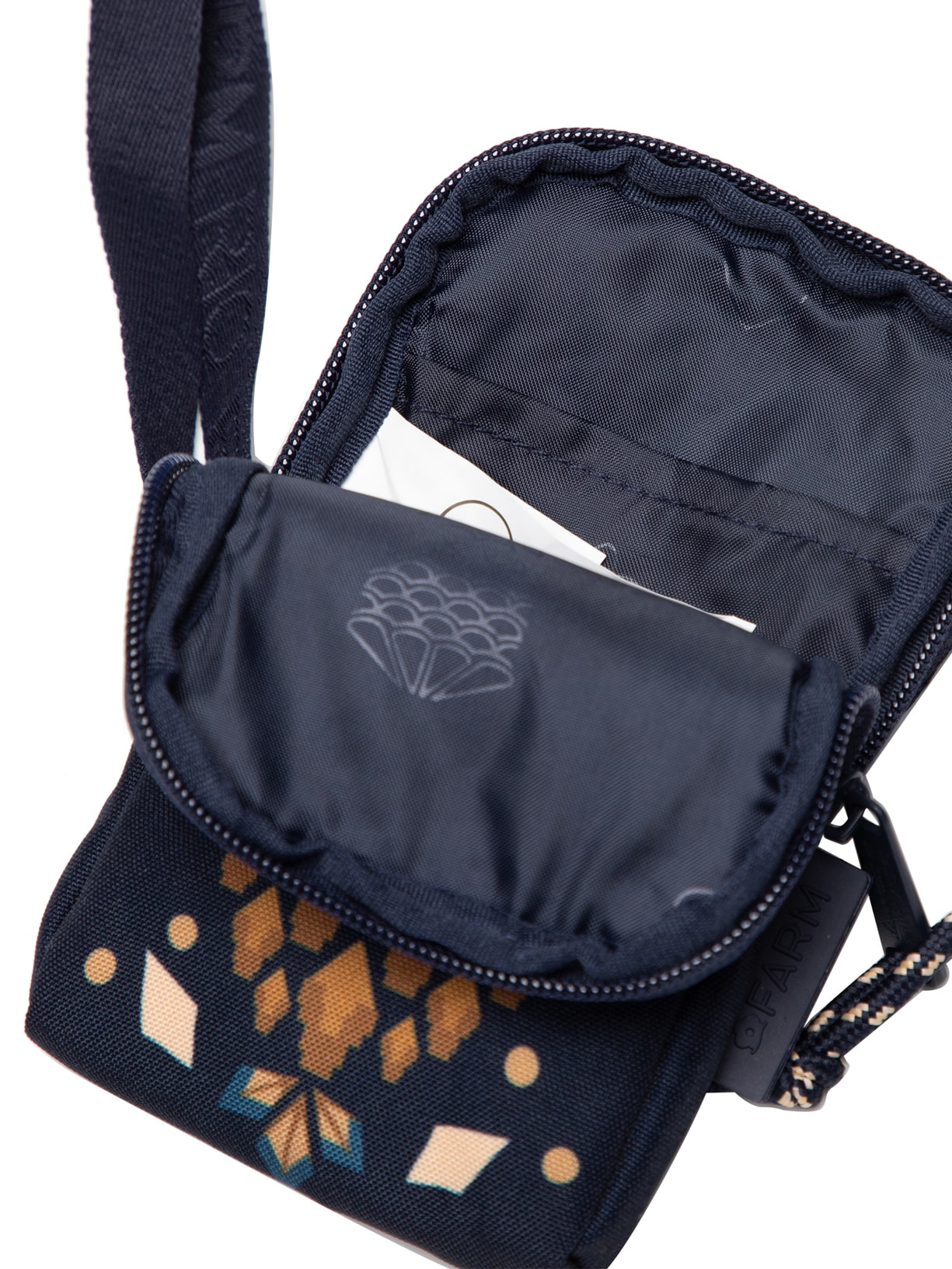 Bolsa Feminina Arpoador Lenço Magia Tropical Azul Farm Etc